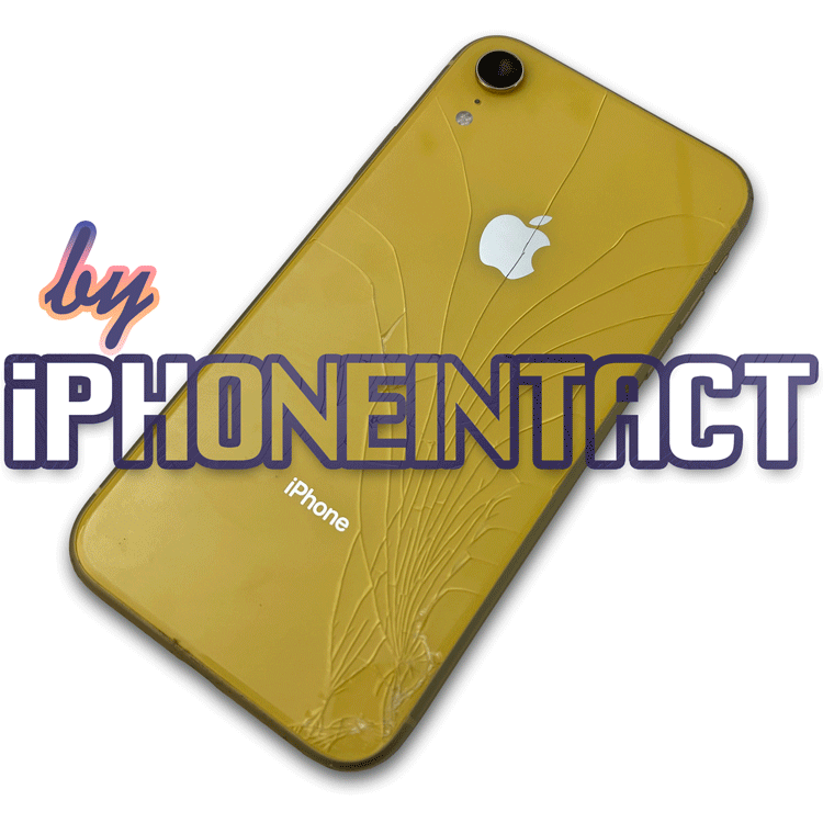 Broken iPhone Back Glass Repair - Animated Before & After Back Glass Replacement Near Me