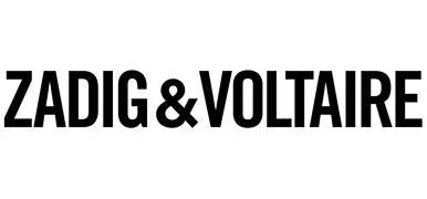 The text 'ZADIG & VOLTAIRE' in bold black letters on a white background.