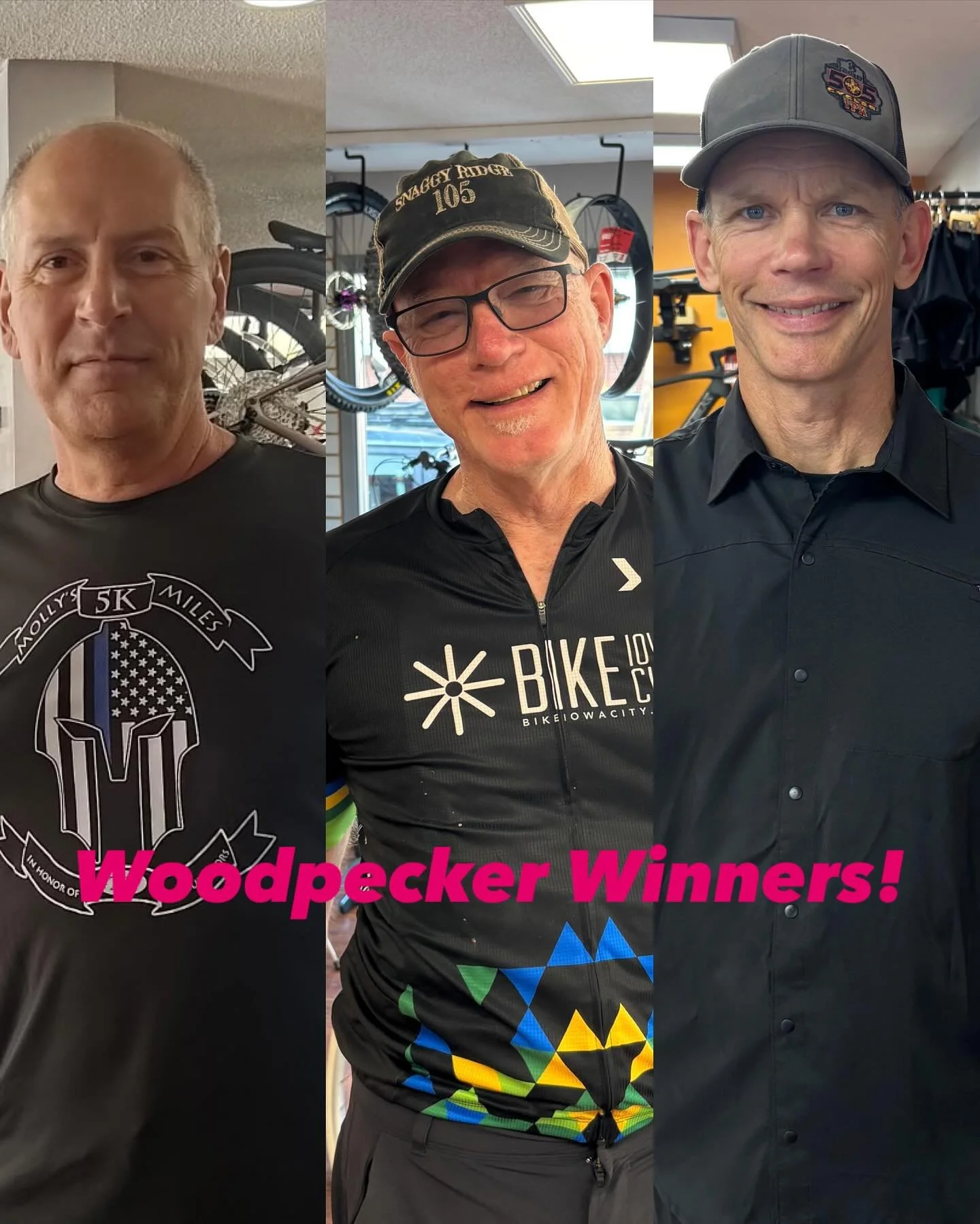Three more pint-worthy riders. Chris Groves Craig Carmen and Matt Doyle all got their 100. Get your laps in this weekend and stop out to say hi to WoB at the Iowa Mountain Bike Festival Sunday.