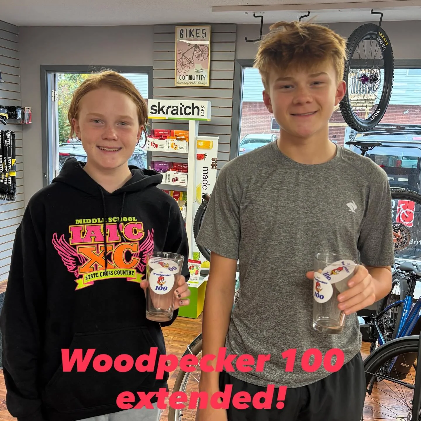 Lumen and Axel are the final October pint glass winners for this years Woodpecker 100. We have a few pints left to give away, so the challenge is being extended until they are all gone. Rules are easy, ride 100 miles on the Woodpecker Singletrack wit
