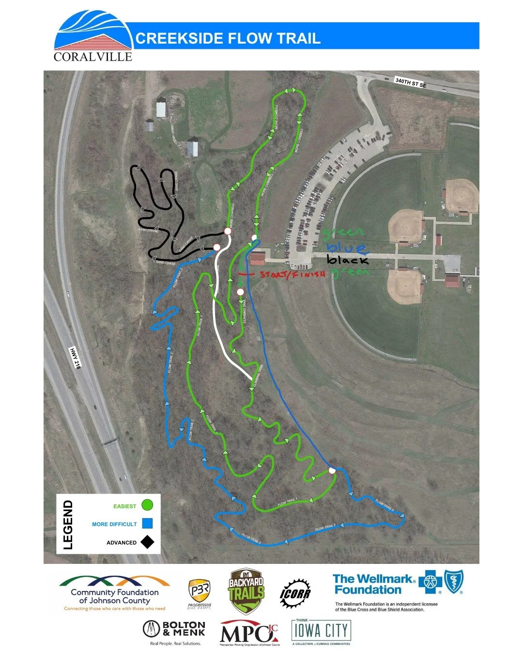 The first of our winter fun events is this Sunday Nov 23 at Coralville Creekside Flow Trail. Winter Off Road Time Trial #1 free registration 9:30-9:50 am, first rider starts 10:00. Riders will complete an entire circuit of the trails. Prize to top ma