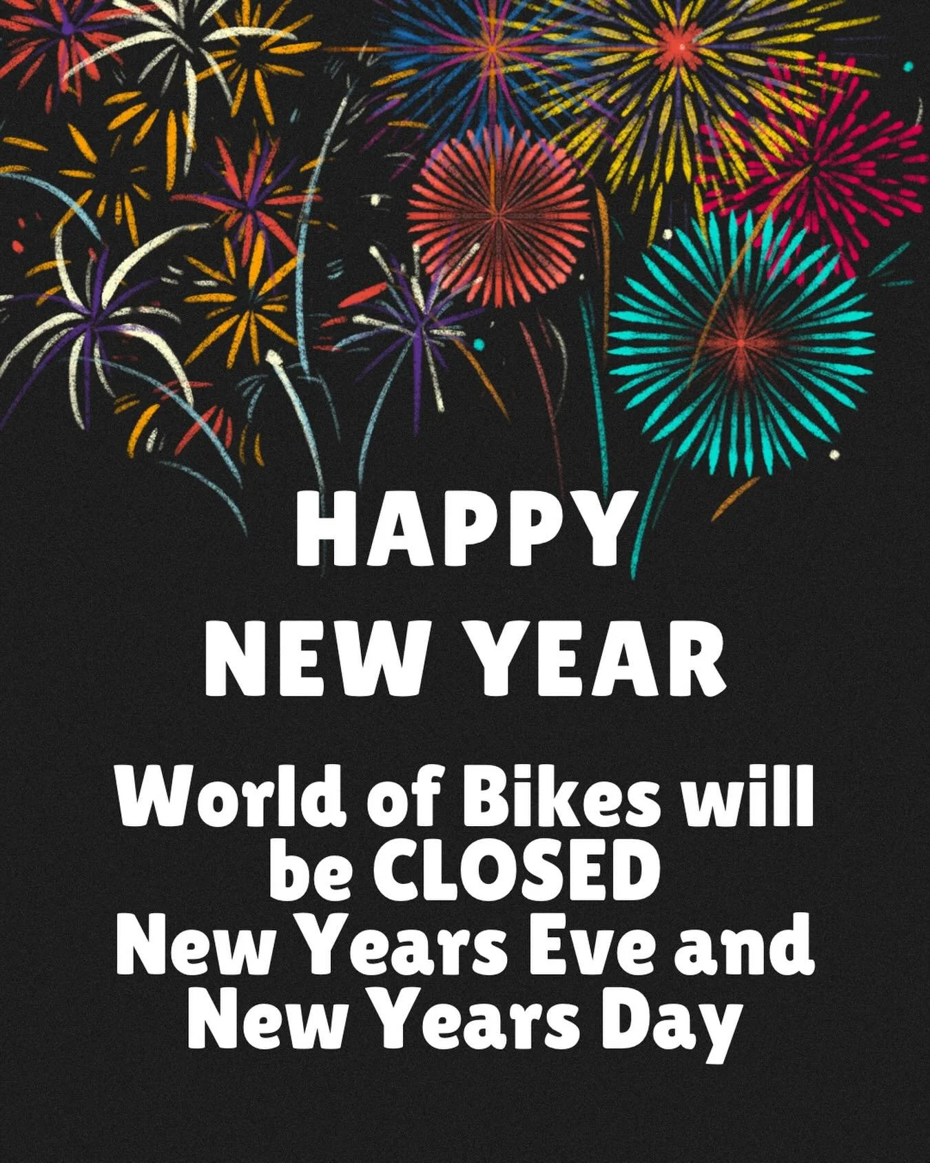 Thanks to all for another amazing year at WoB!! Wishing you a VERY HAPPY NEW YEAR and many more smiles per mile in 2026!! 🍻🚲 🎉