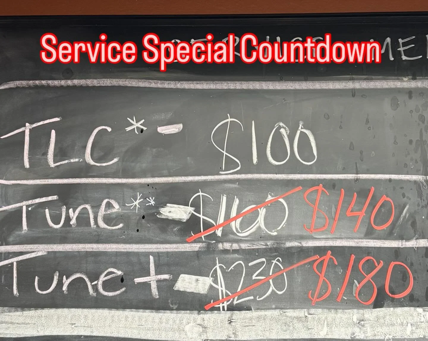Our Winter Service Special is in the countdown phase. Get your bike in for service before January 15 and get the full discount on our Tune Up Plus package or our standard Tune Up. Bring your bikes in today or call for FREE pick up and delivery.