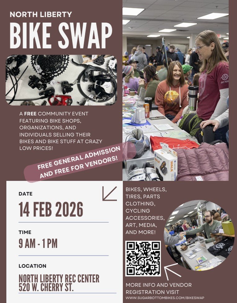 TODAY! 9-1. North Liberty Community Center! BE THERE!