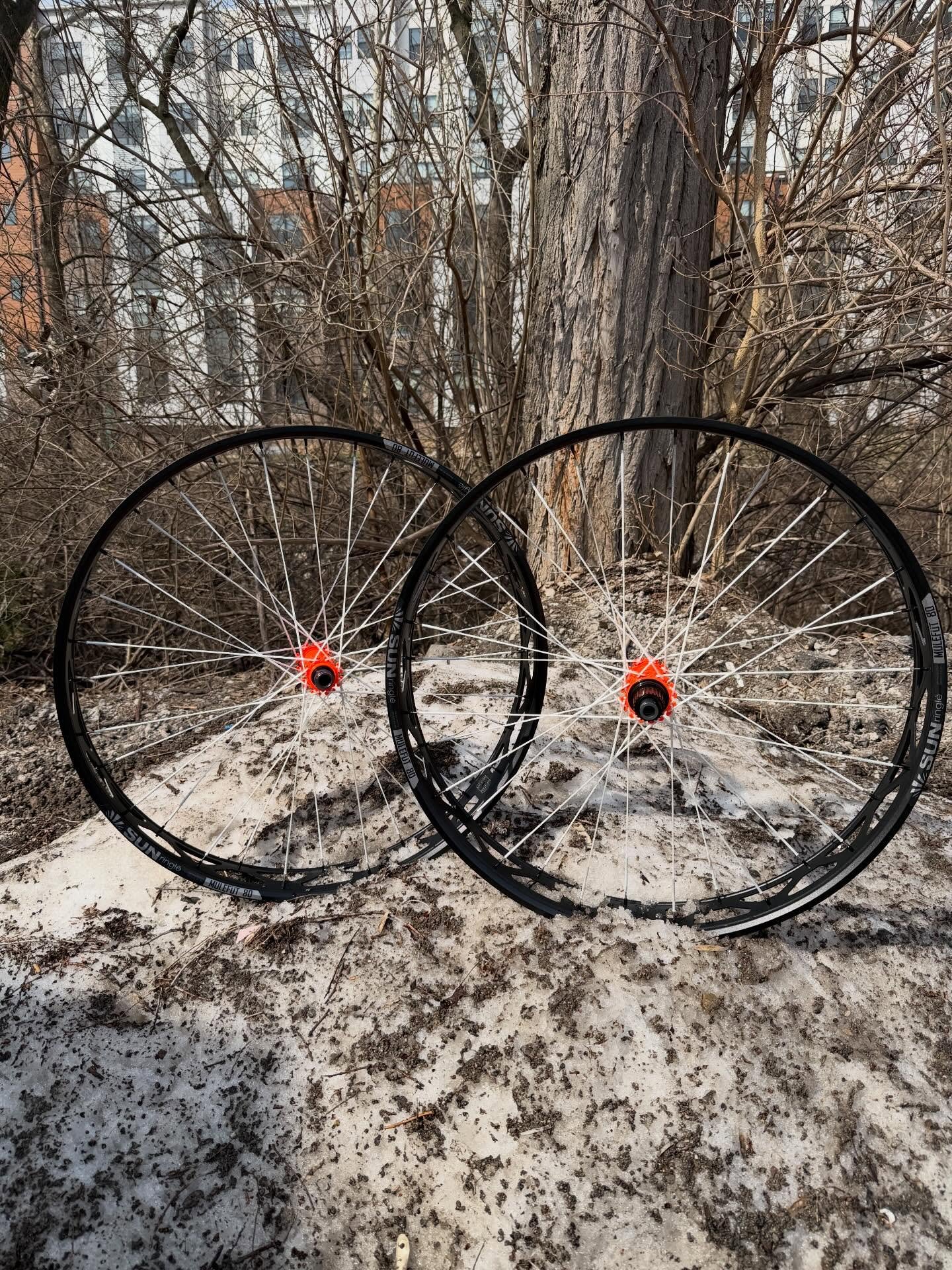 Another @onyxracing wheelset out the door!  This time we laced up some @berdspokes to a set of Sun MuleFut fat rims! Lightweight, quick engagement and 1 of 1. All amazing things to improve your ride!

We&rsquo;ve been building several wheel sets usin