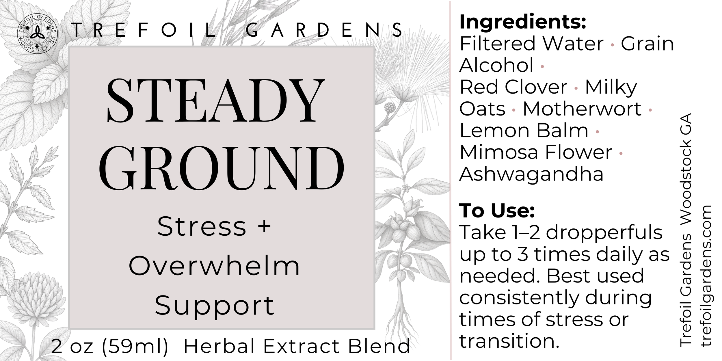 Steady Ground | Herbal Blend for Support for Stress & Overwhelm