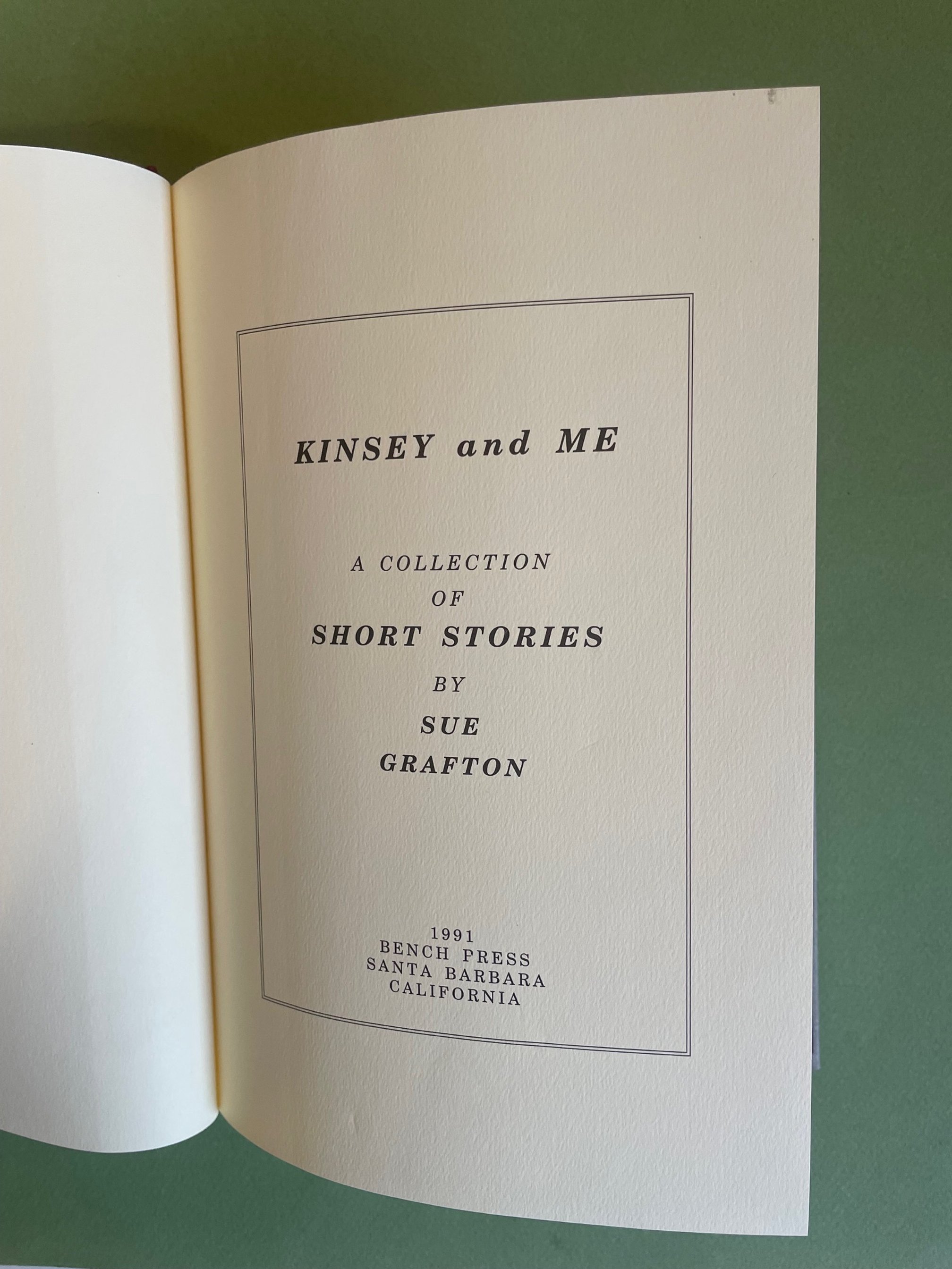 grafton, Sue. Kinsey and Me.(cheaper).jpg