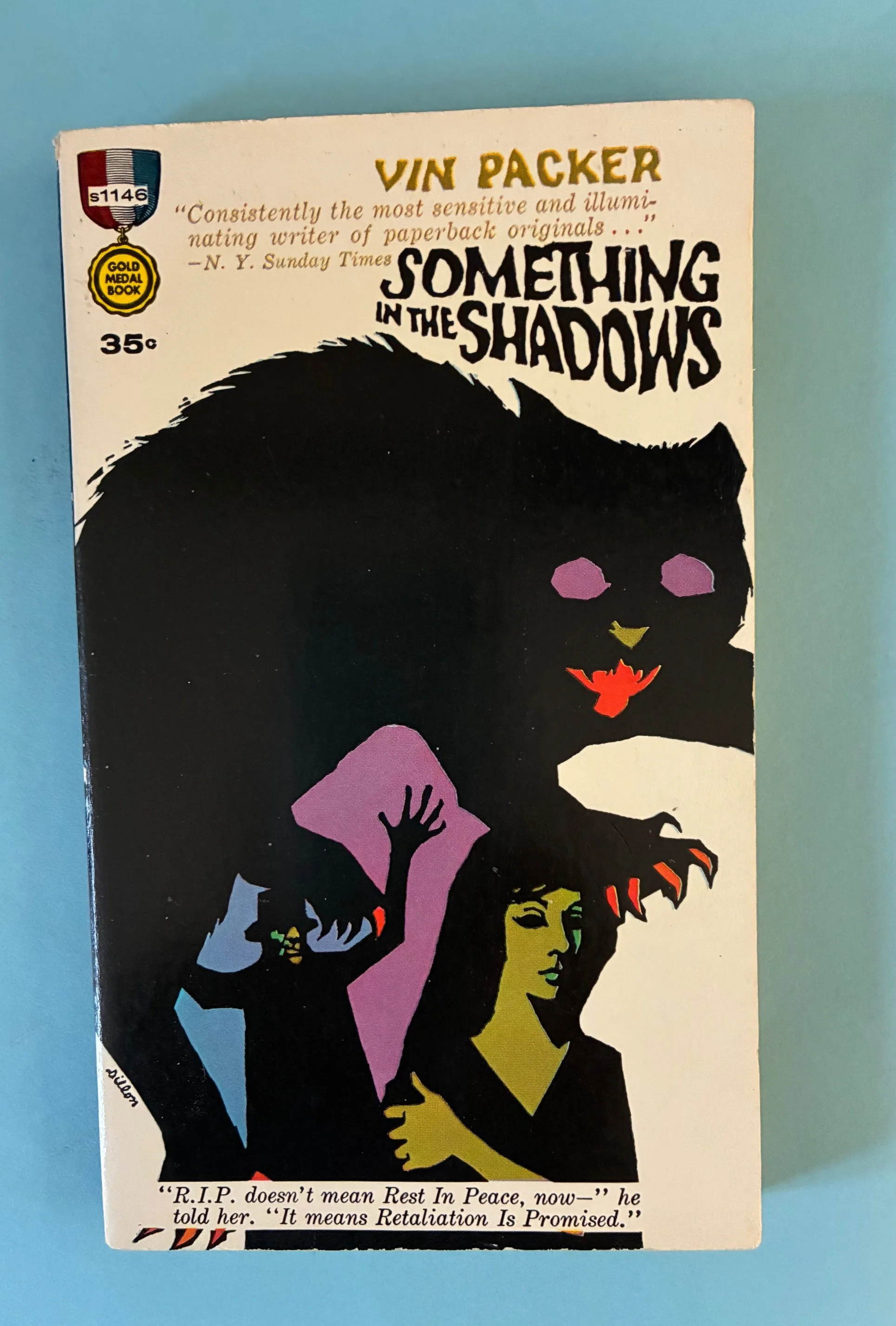 Meaker, Marijane. SOMETHING IN THE SHADOWS by Vin Packer (pseudonym)