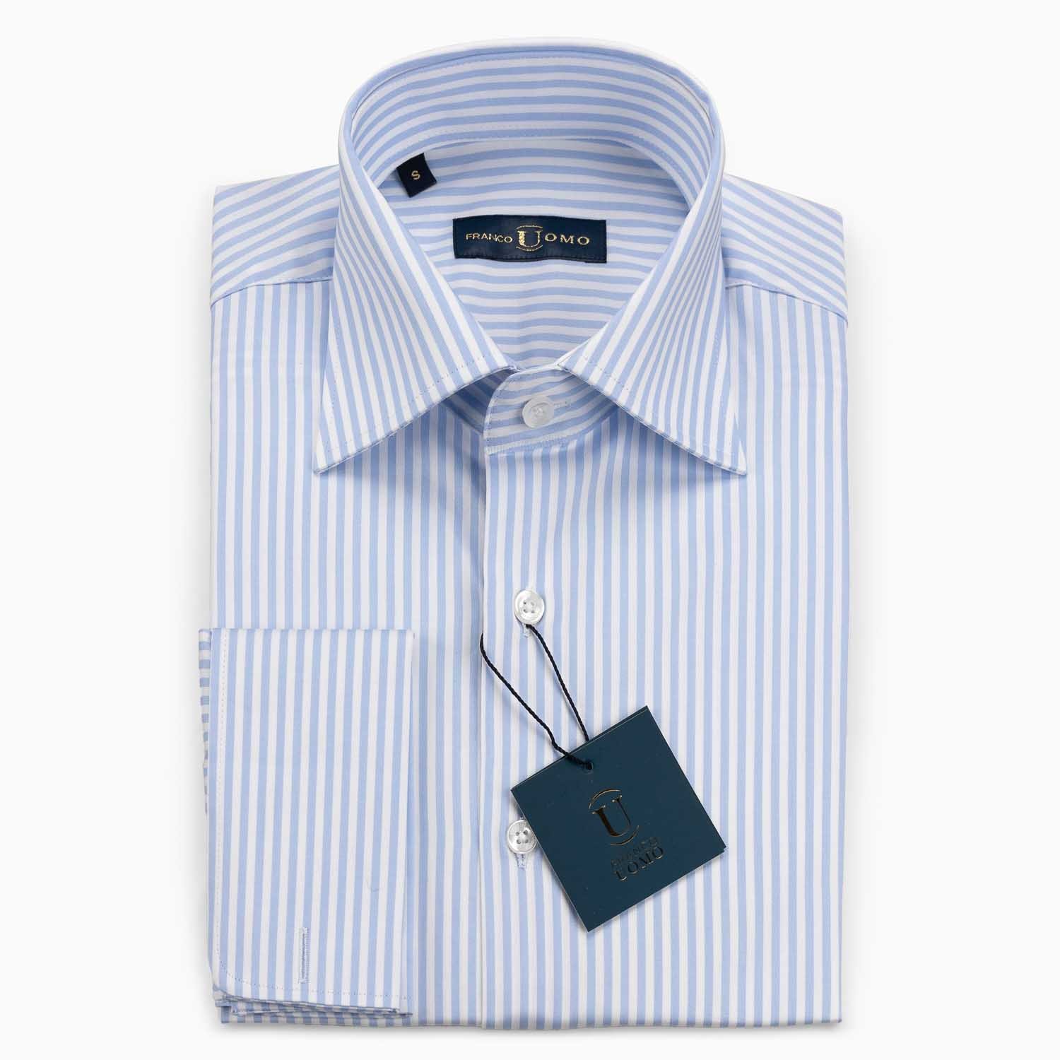 egyptian cotton dress shirt Style 46 Luxe — Franco Uomo Crafted from 100% Egyptian cotton fabric made in Italy by Loro Piana The White Thomas Mason Carlyle