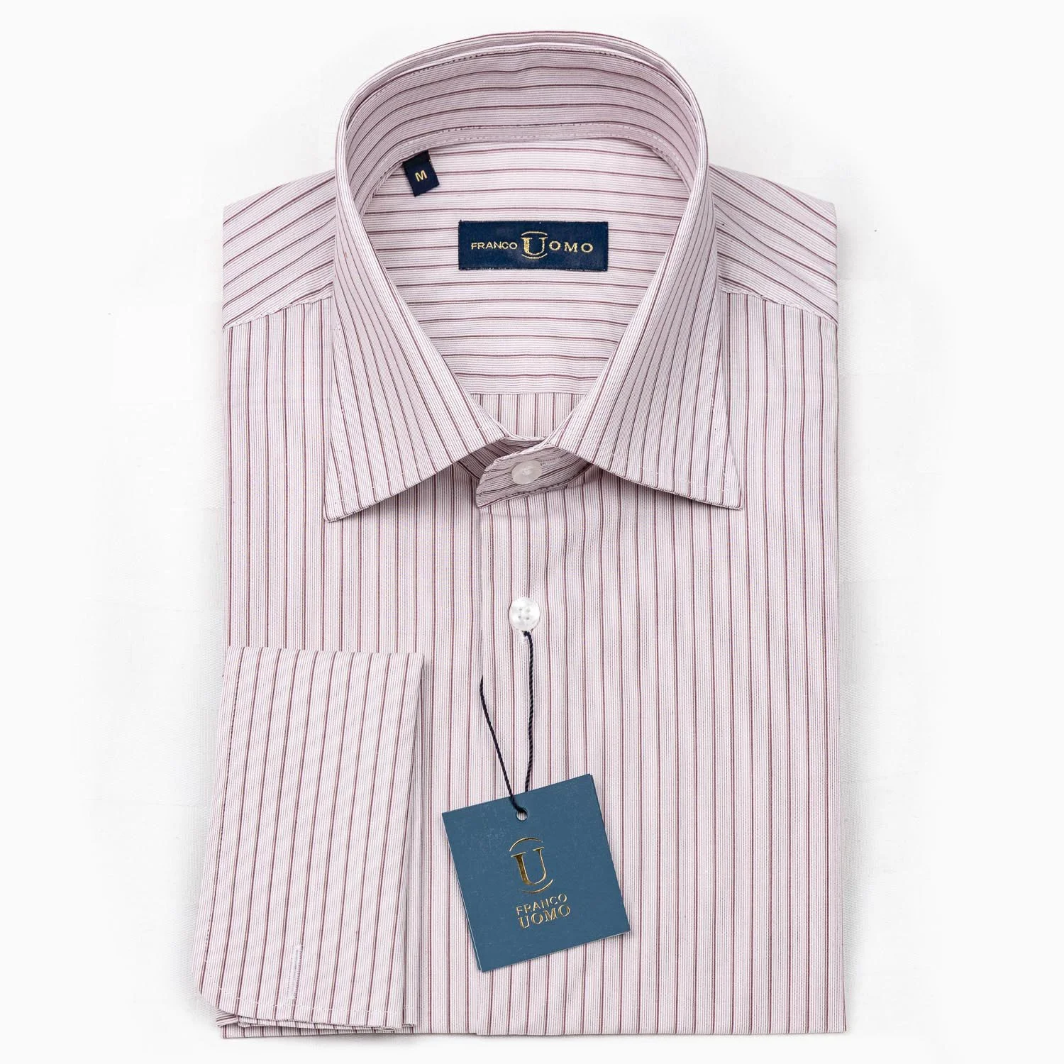 egyptian cotton men's dress shirts Mens Premium Cotton Dress Shirt White / M