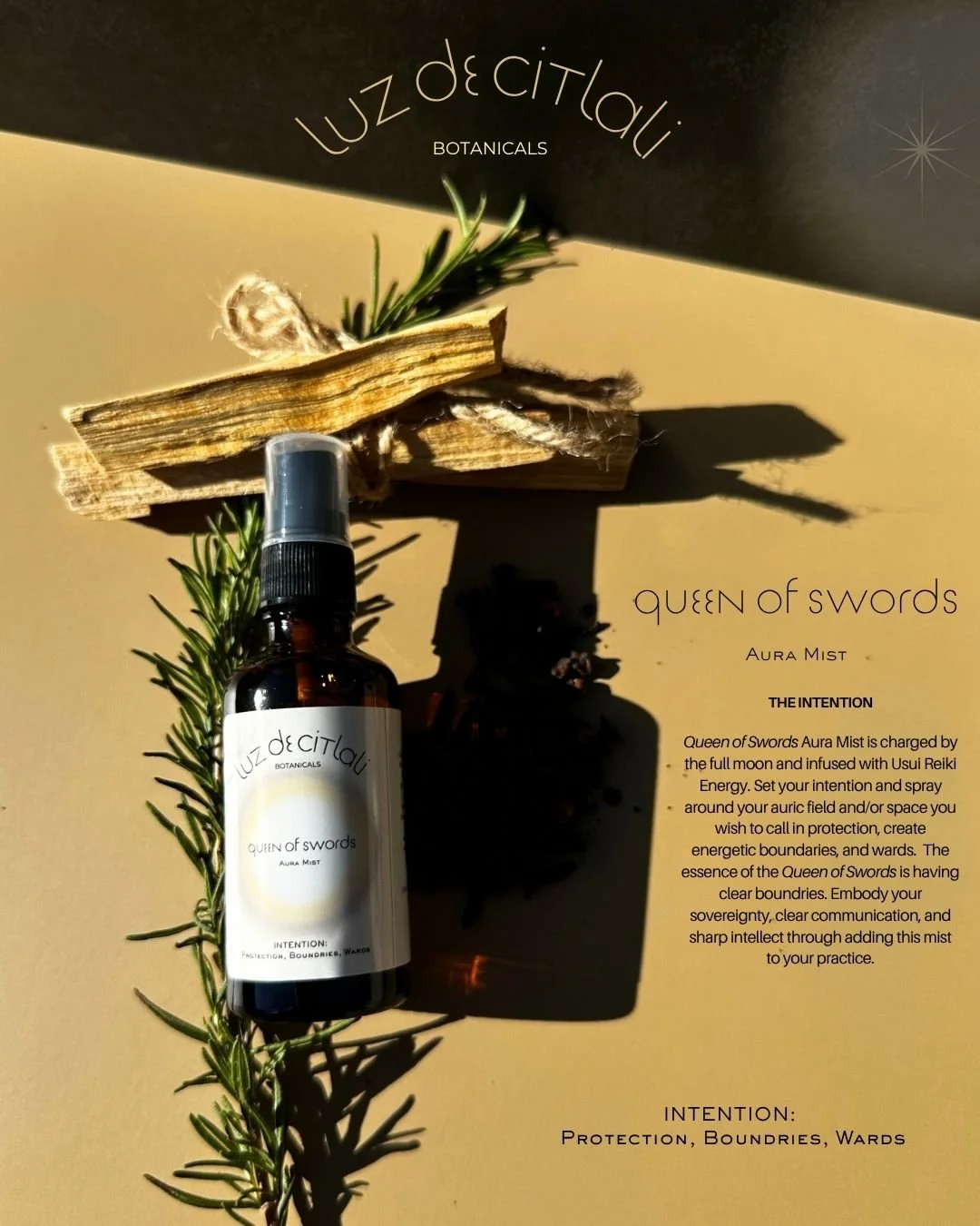 Queen of Swords Aura Mist