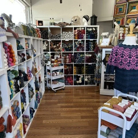 Ever wonder what happens behind the scenes at In Between Stitches? One of my (Nicole's) favorite thrills is hunting down the perfect new yarns and tools that spark joy in your hands.
From buttery-soft fibers for lace dreams to vibrant skeins begging 