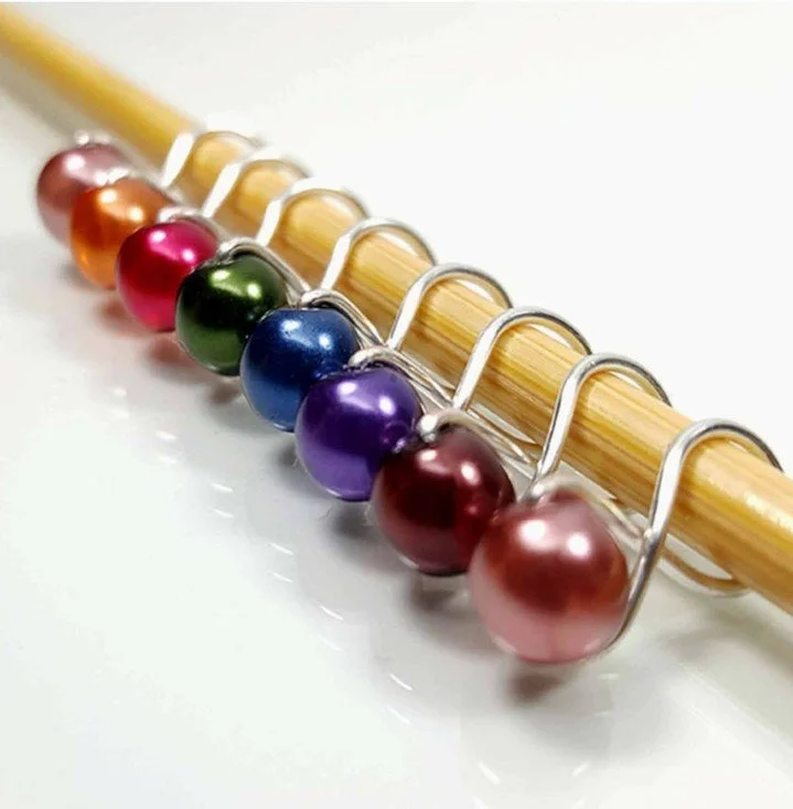 Oh yes, those Infinity markers by Twice Sheared Sheep are simply stunning! 🌟 Adding a touch of glamour to your project, they're both functional and stylish. #StitchMarkerGoals #KnittingEssentials #TwiceShearedSheep