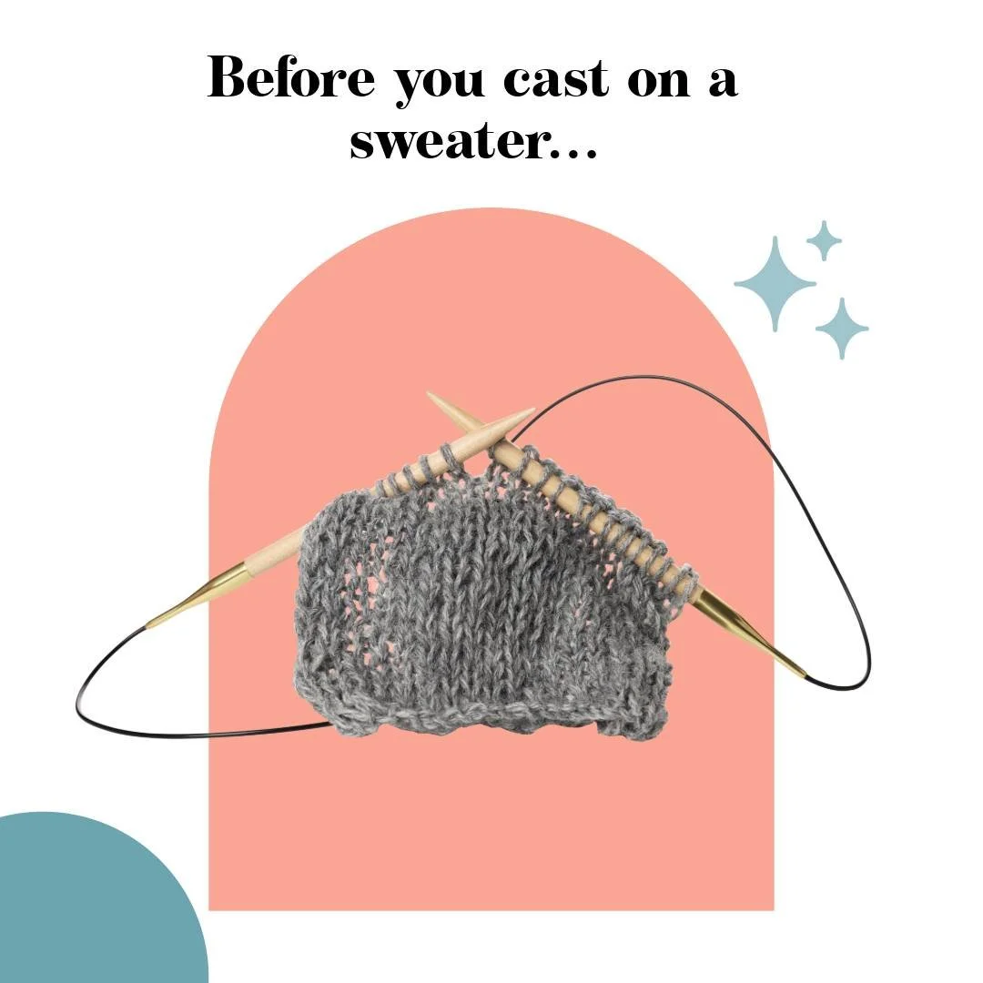 Sweater knitting doesn&rsquo;t start with perfection &mdash; it starts with a few thoughtful choices.
These are some of the same things I walk students through again and again, because they make the whole process feel calmer and more doable.
Save thi