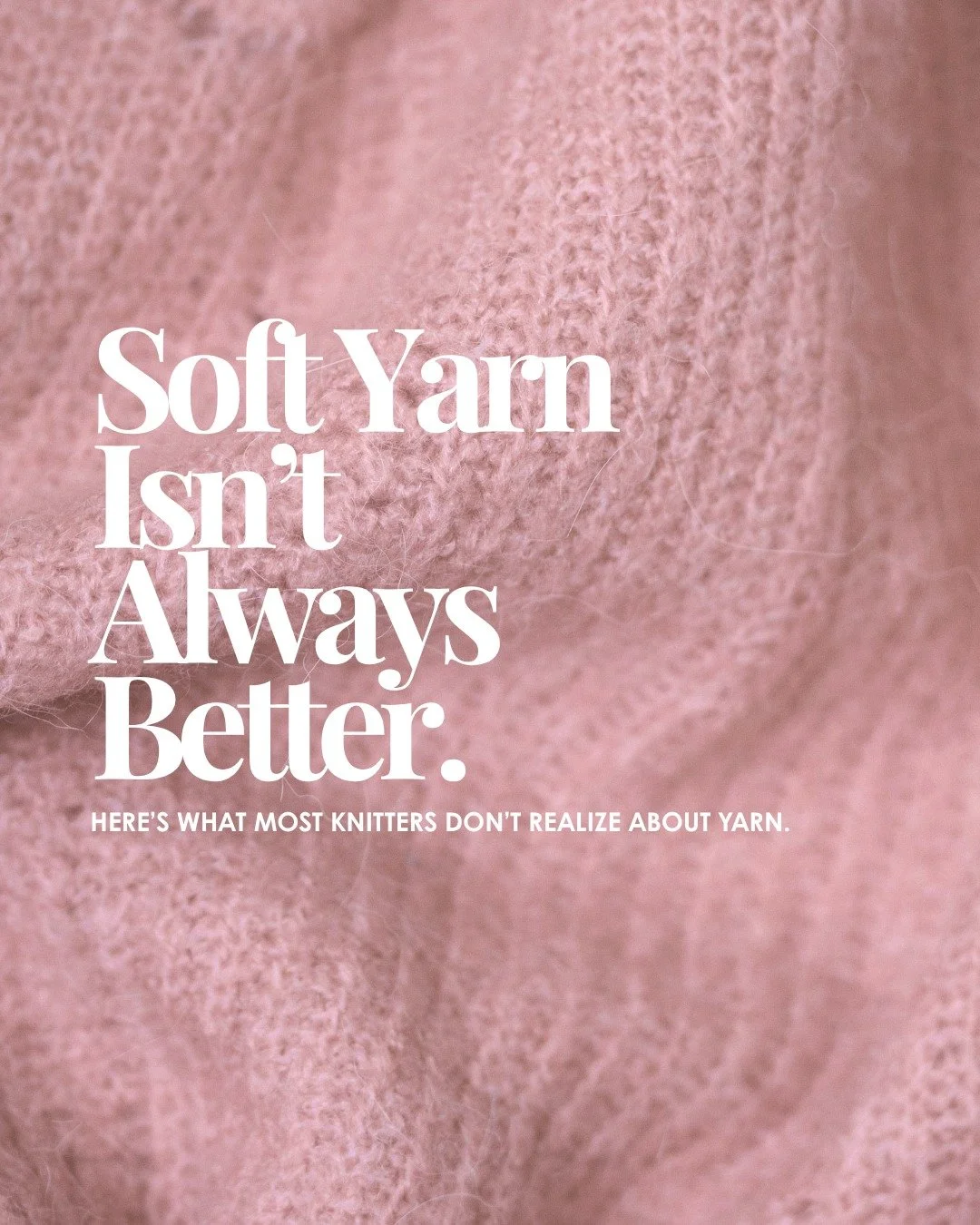 Soft yarn can feel like the obvious choice.🧶

It&rsquo;s smooth, cozy, and easy to fall in love with; But softness usually comes from finer fibers, and those fibers can be more delicate over time.
A small thing to keep in mind: softness and durabili