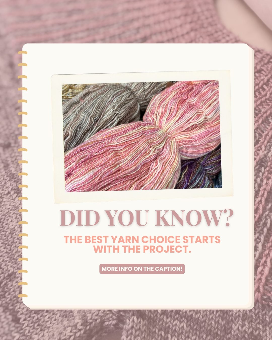 The best yarn choice starts with the project. 🧶
It can be easy to stand in front of a wall of yarn and wonder, &ldquo;Is this a good yarn?&rdquo;
But often, the more helpful question is: &ldquo;What does this project need from the yarn?&rdquo;
A swe