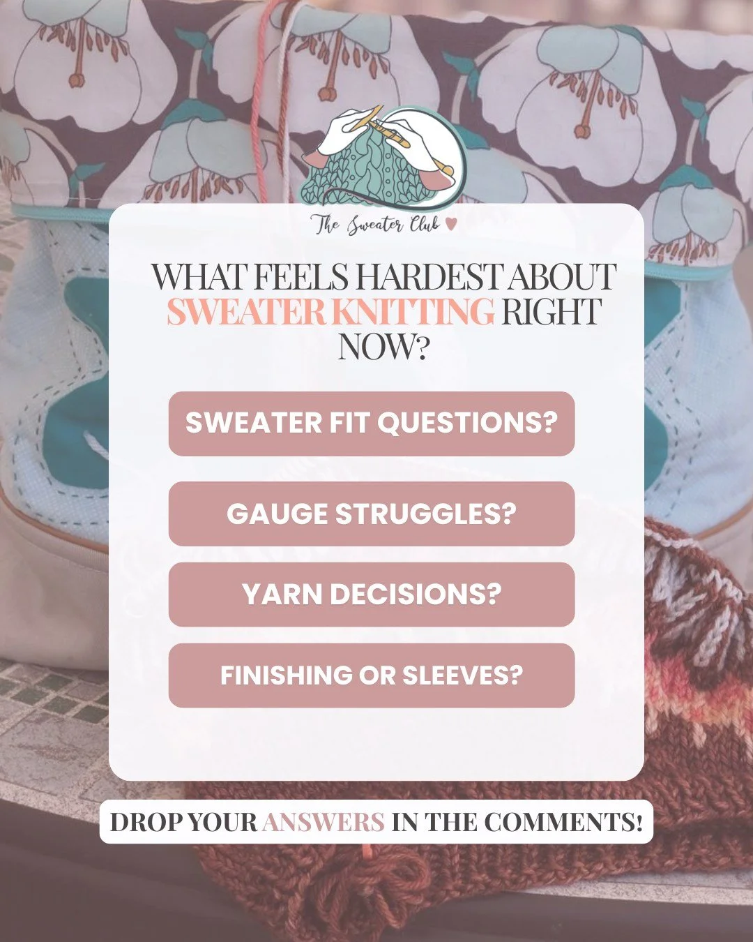 🧶 Sweater knitting can feel exciting&hellip; but also a little overwhelming when you&rsquo;re in the middle of it.
There are so many small decisions that can start to feel big&mdash;fit, gauge, yarn choices, and finishing details all play a role in 