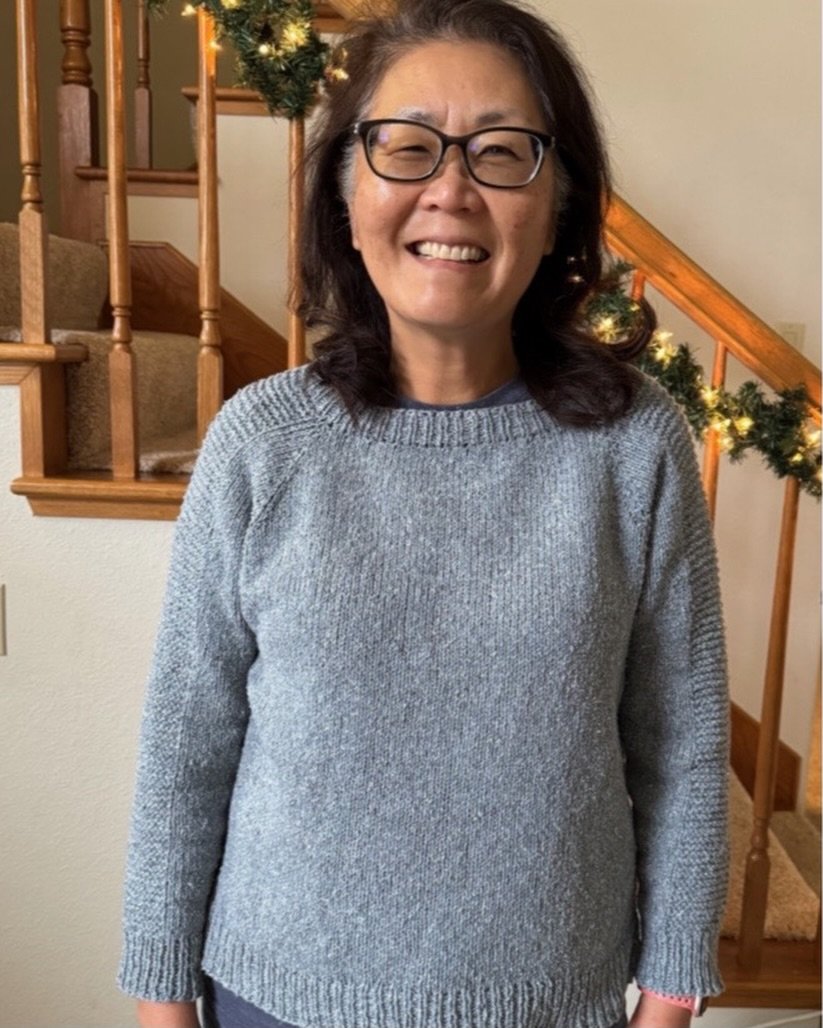 Janet is such a beautiful example of what can happen when we take knitting one step at a time. 💛
She finished her Flax by Tin Can Knits after taking my Mastering Your First Sweater online course, joined our Sweater Club community, is now about to fi