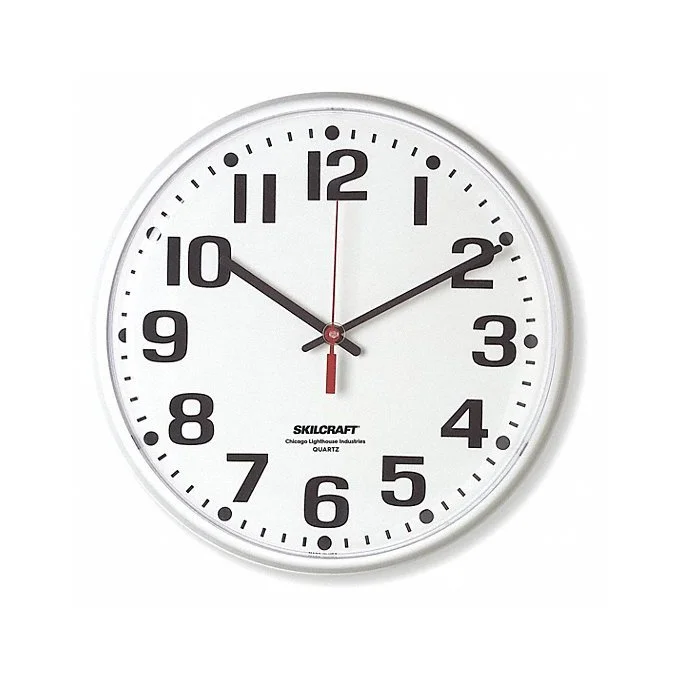 12 3/4 Round Arabic Wall Clock