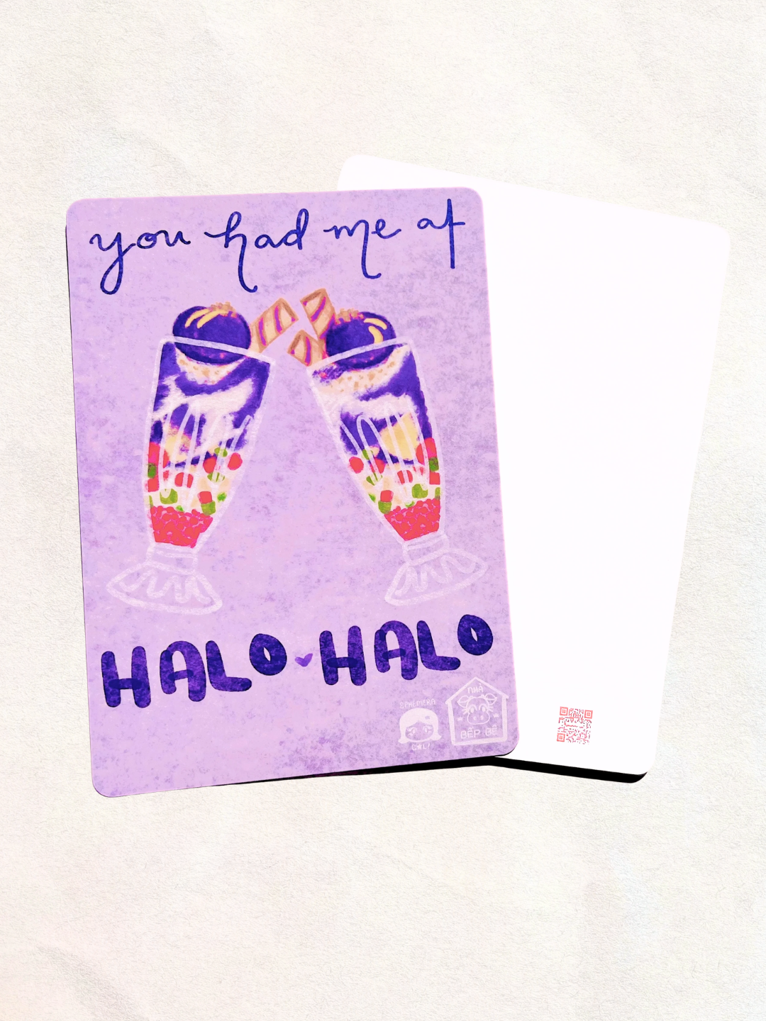 "You had me at HALO ♥︎ HALO" Postcard (5 x 7 in)