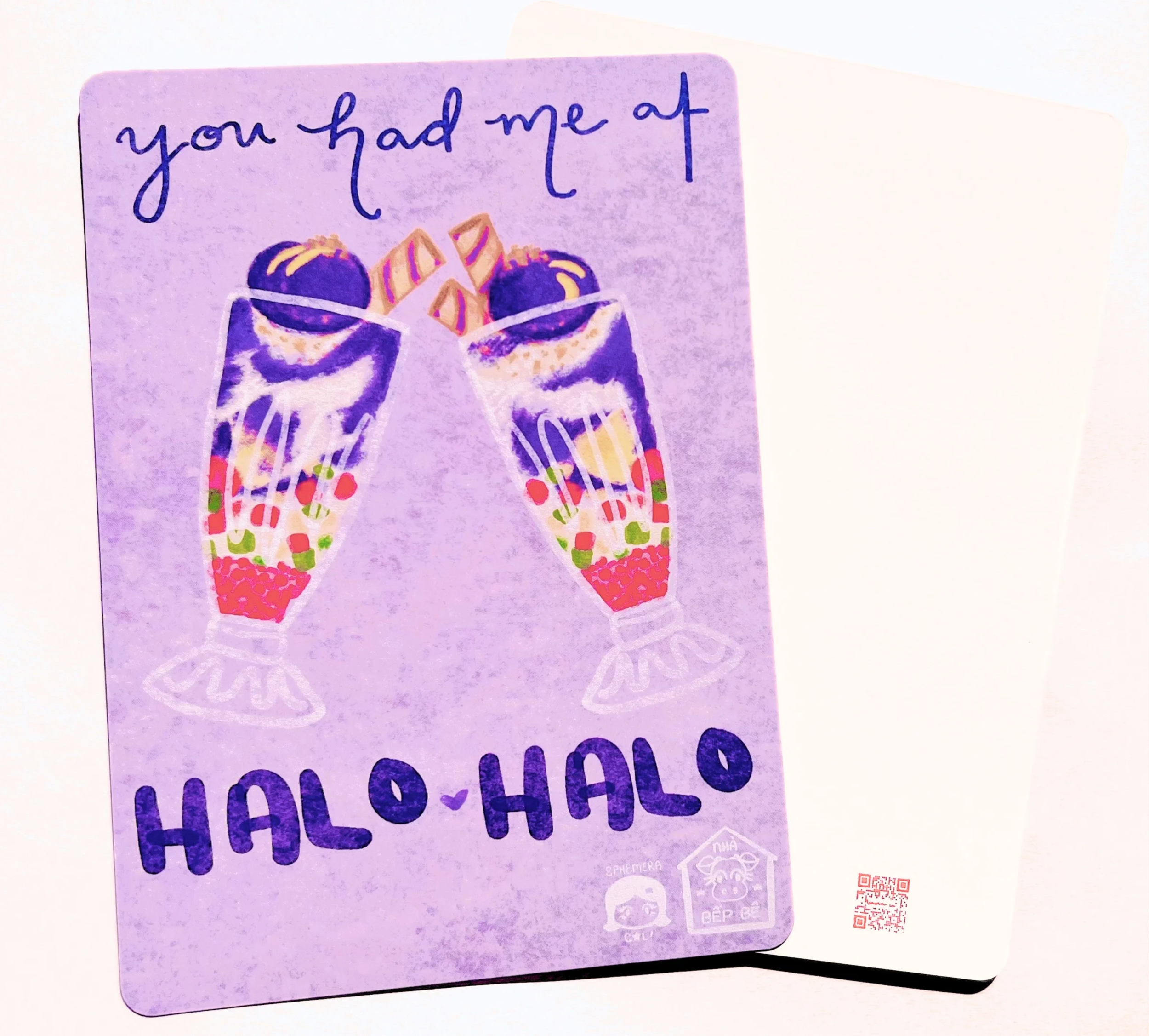 "You had me at HALO ♥︎ HALO" Postcard (5 x 7 in)