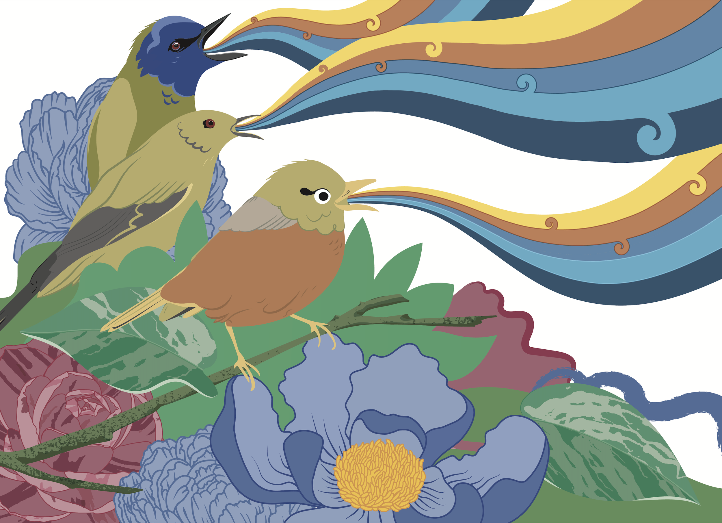 Children’s book illustration Ngā Wāhanga o te Tau — publishing artwork by illustrator