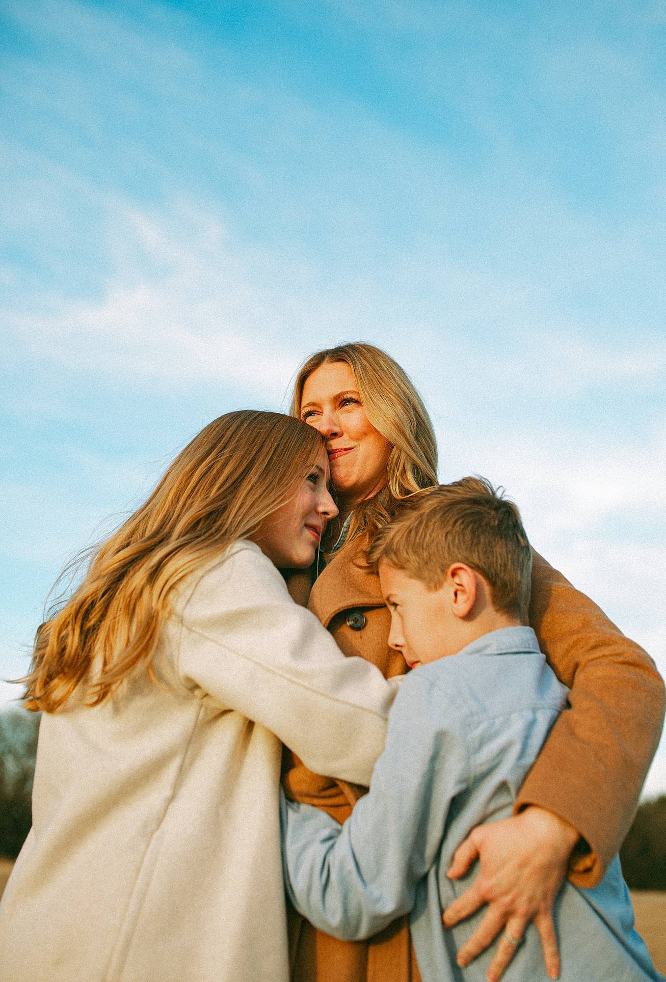 motherhood portrait with kids