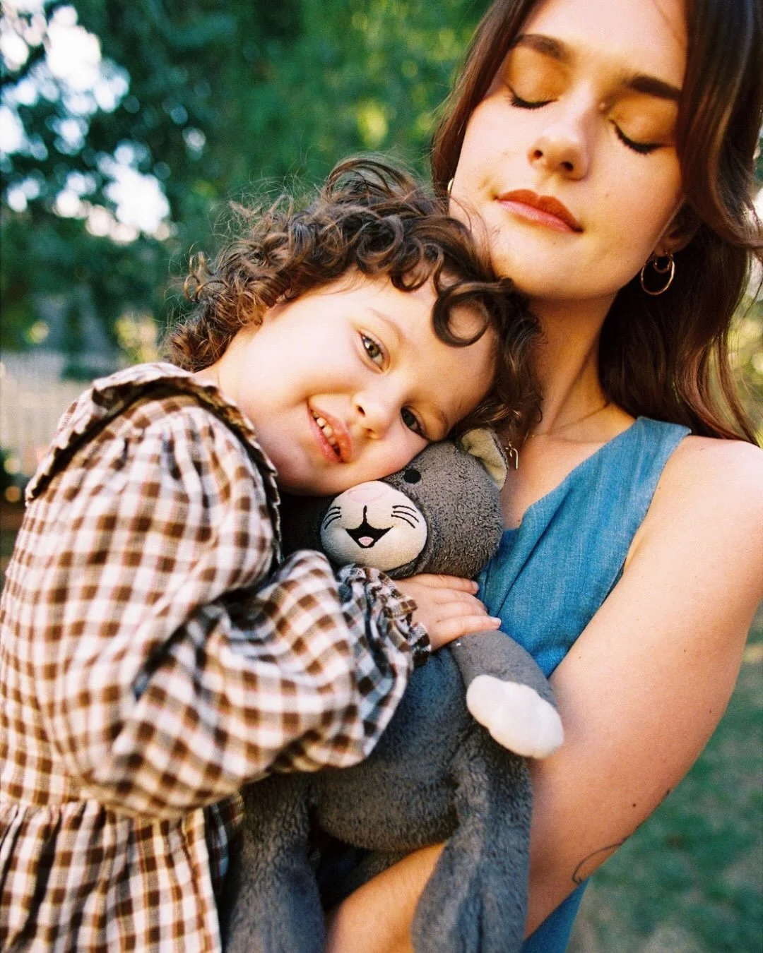 FILM and digital, celebrating this sweet family (and their beloved stuffies) 😍