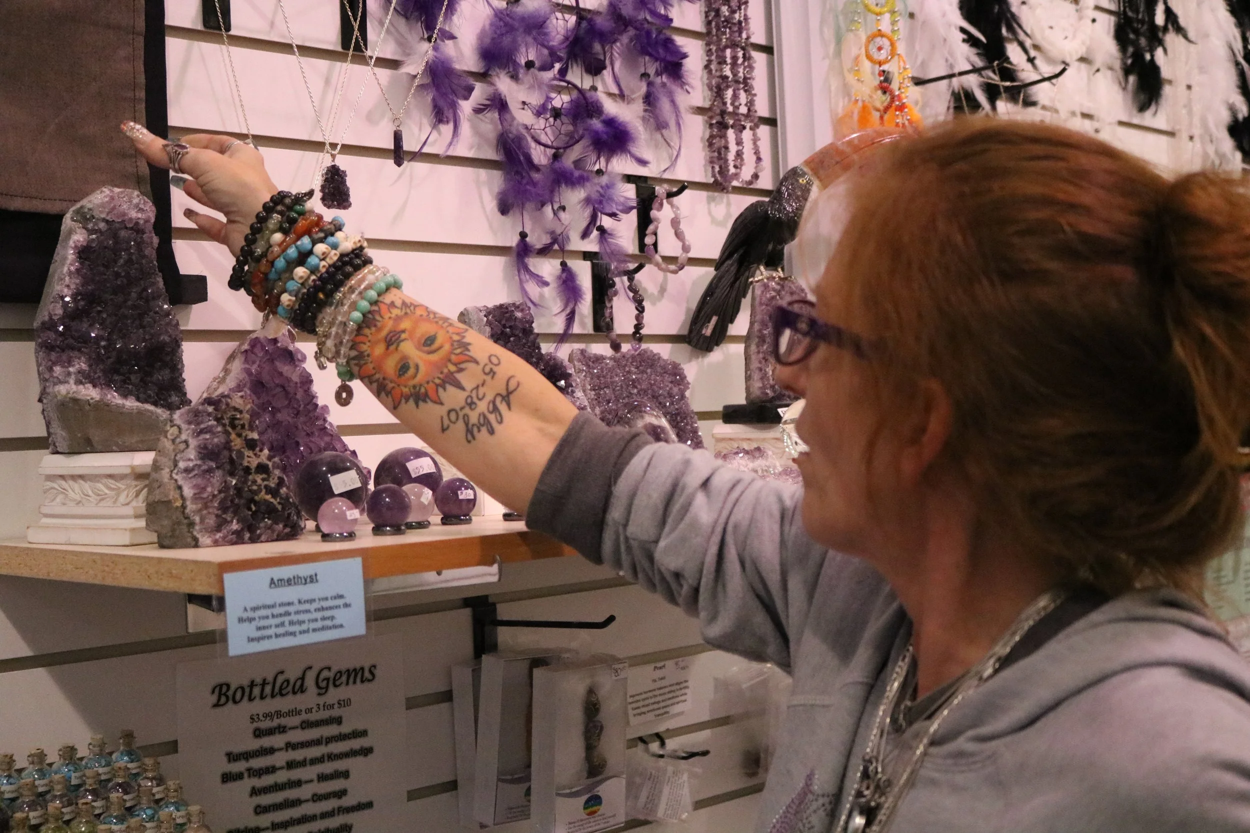 Sparkling healing stones