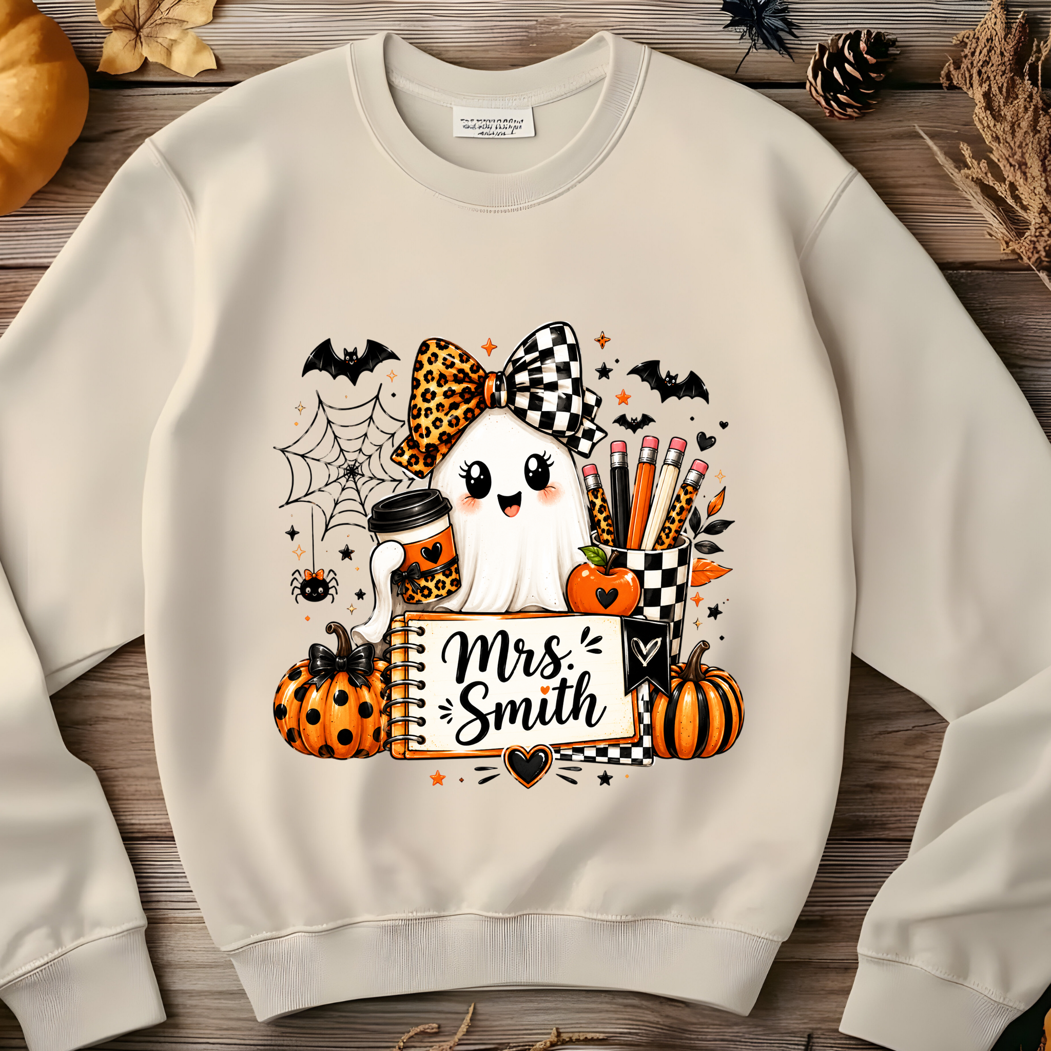 Personalized Cute Ghost Teacher Shirt