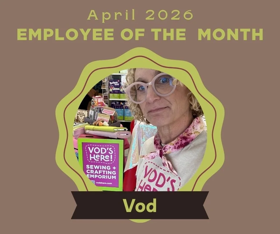 Big news! The race for April's EOTM was so close, we needed to have a few recounts! 

Wanna see what makes Vod so special? How about you VISIT the shop???? We are OPEN THIS SATURDAY, May 16! 10:00-4:00

If you come in on Saturday, May 16, and mention