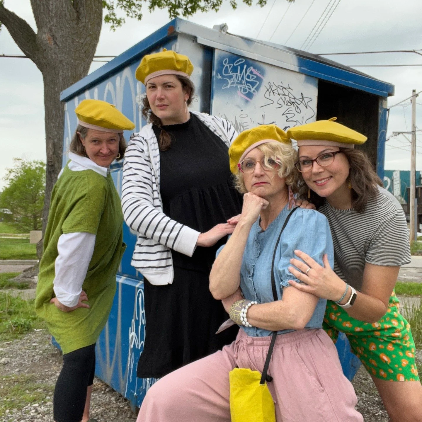Three years since I held an adult scouting workshop and we spent the next day galavanting around town in matching handmade berets. It was filled with shenanigans and lots of fun! @sloe_gin_fizz @thehensonstitch @amanzalot