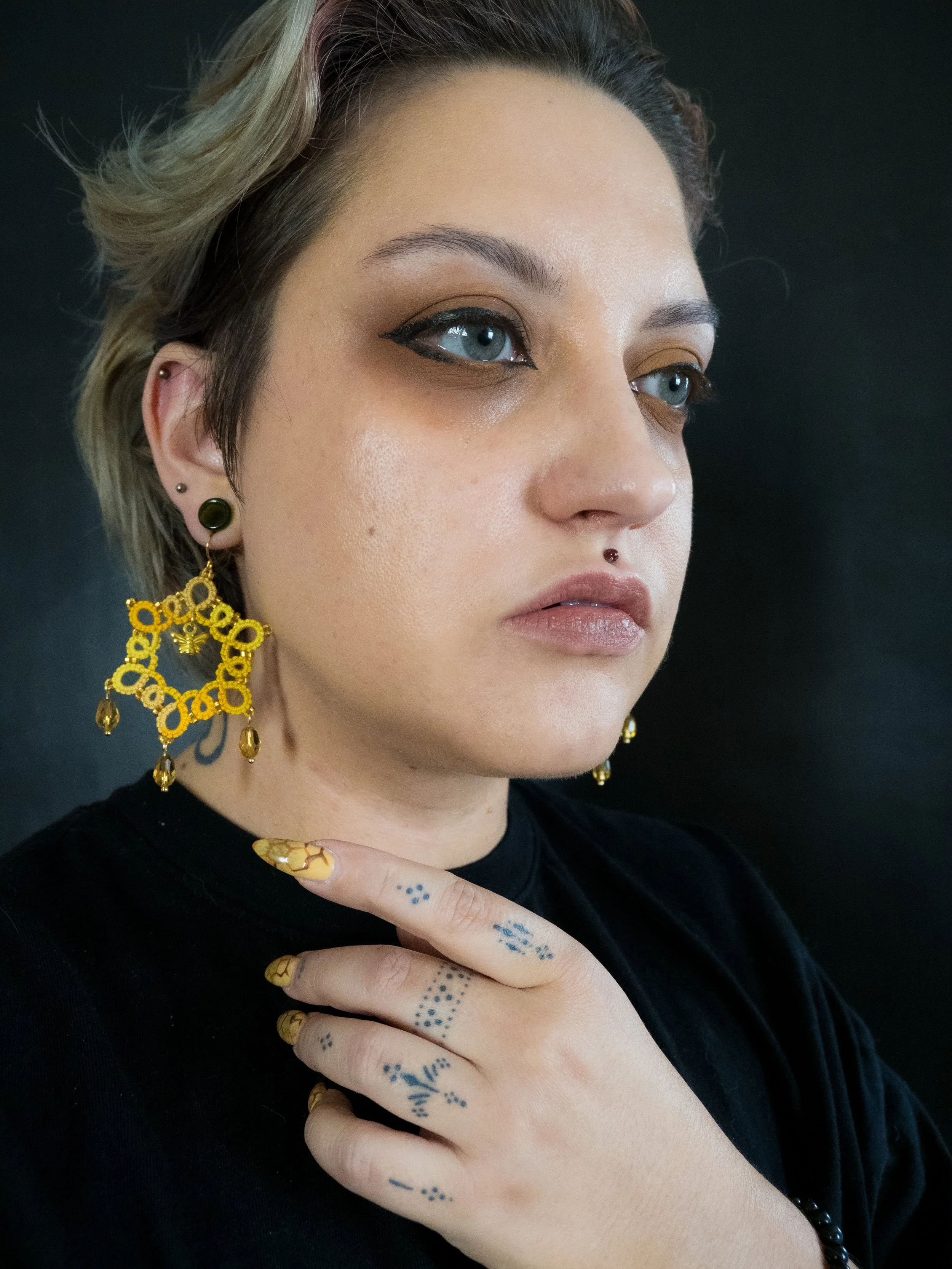Nectar Earrings Tat-along Pattern Class