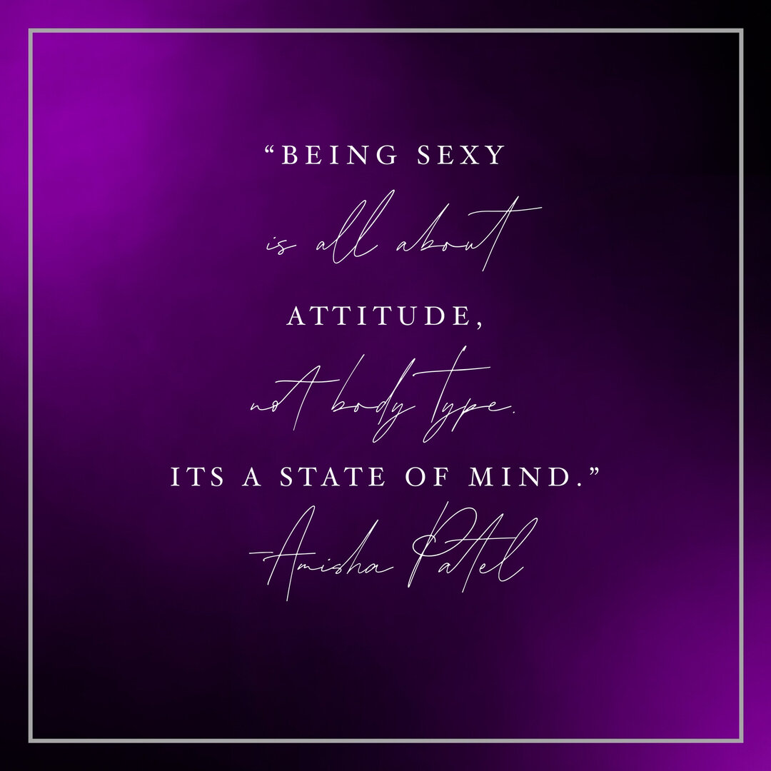 💜🖤 &ldquo;Being sexy is all about attitude, not body type. It&rsquo;s a state of mind.&rdquo; -Anisha Patel 🖤💜