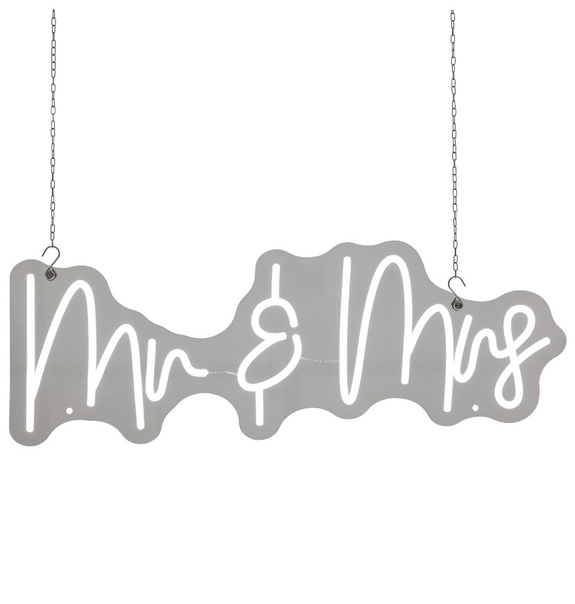 Mr. & Mrs. Neon Sign