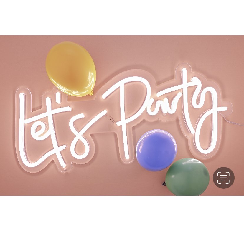 Let’s Party Neon Sign