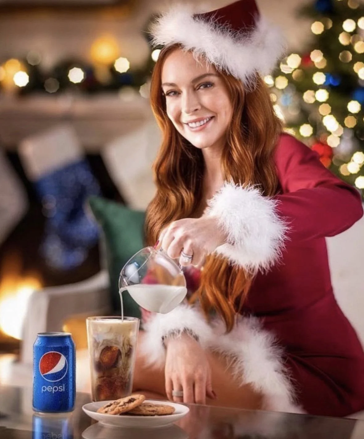  @lindsaylohan for @pepsi 
