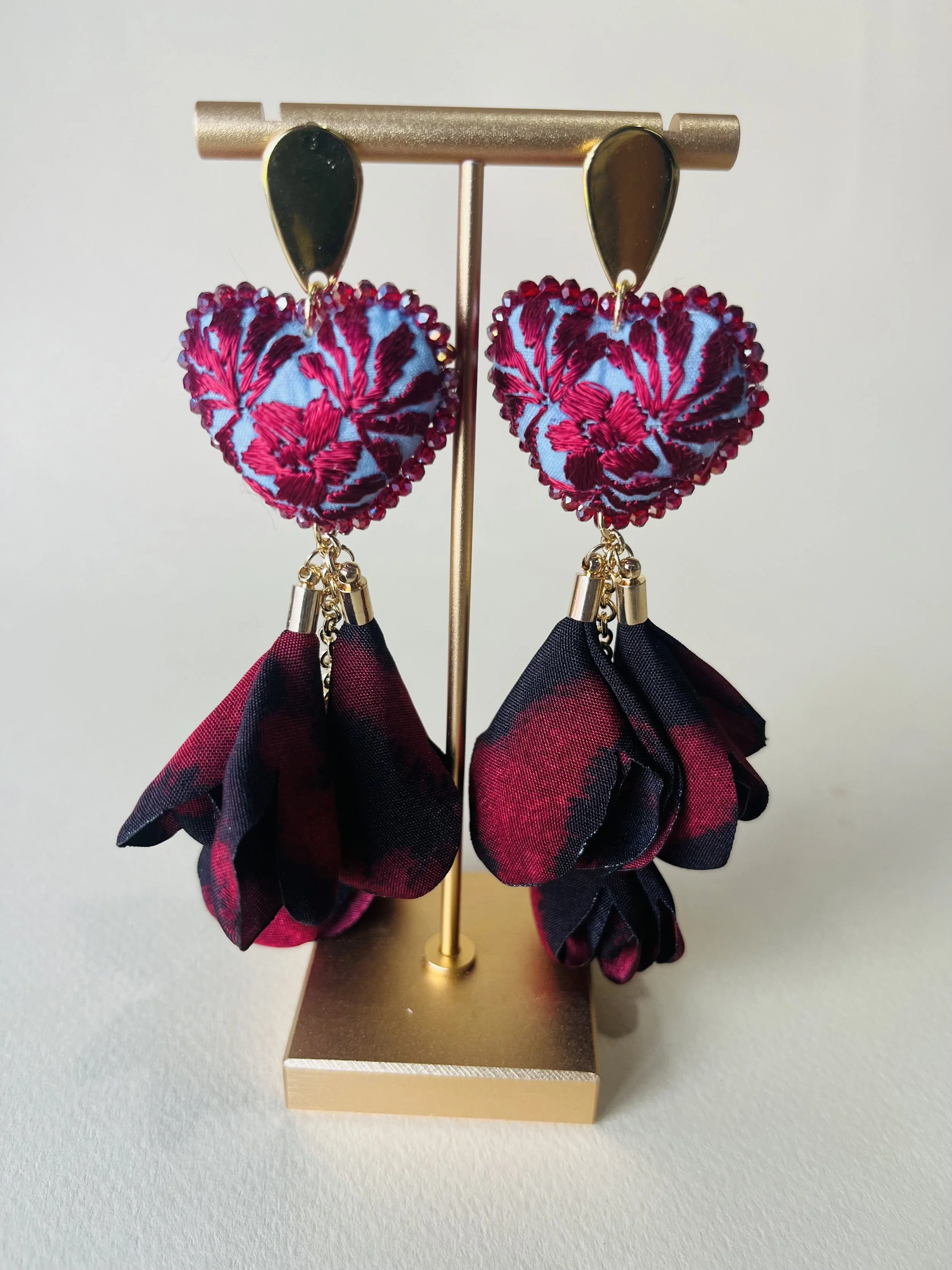 WINE CASCADE EARRINGS