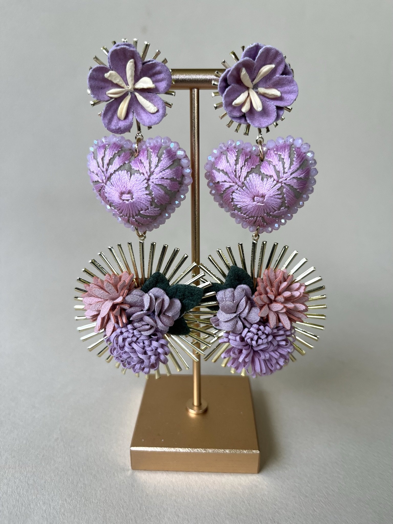 Floral earrings