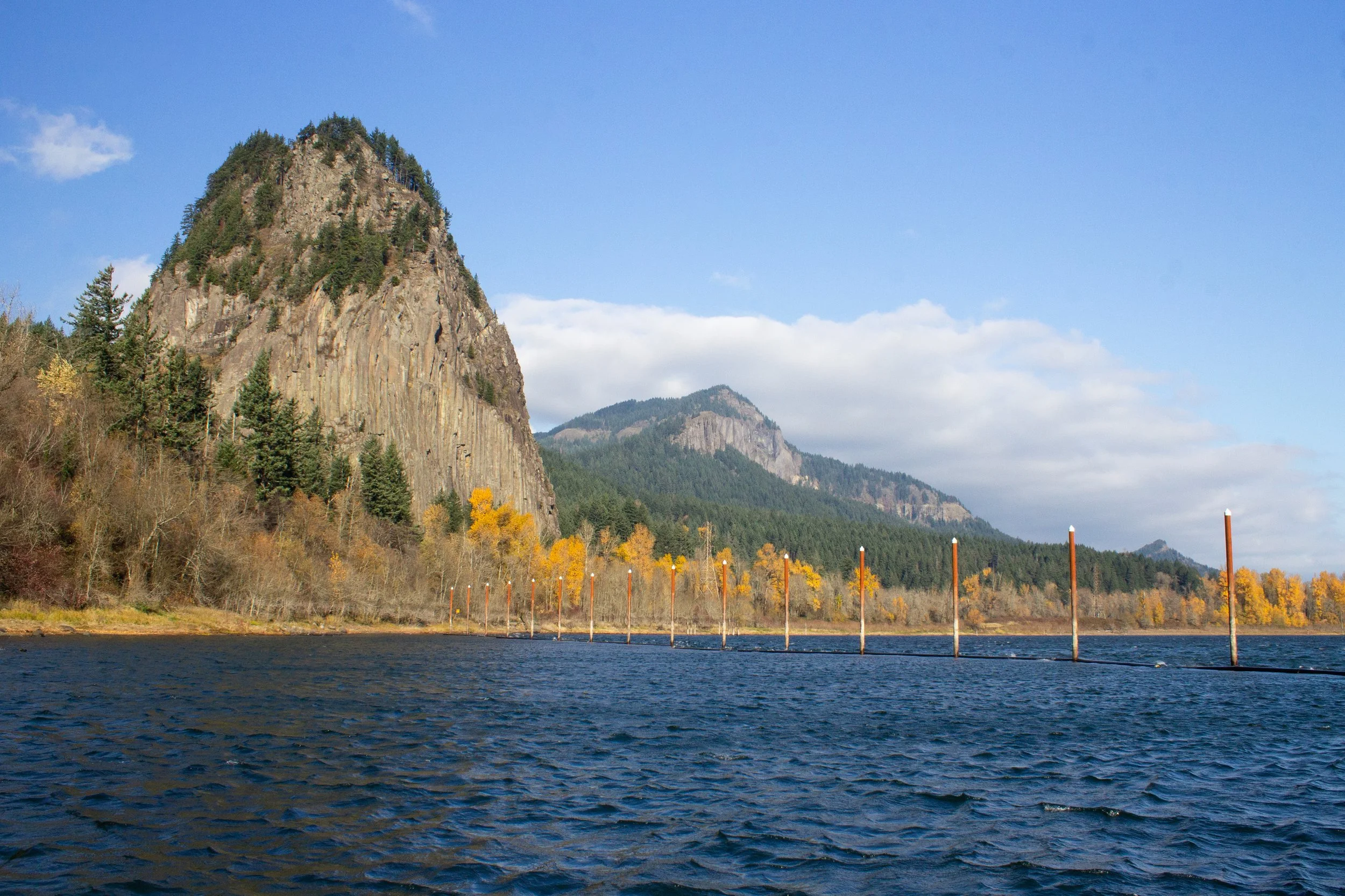 Beacon Rock on Columbia River