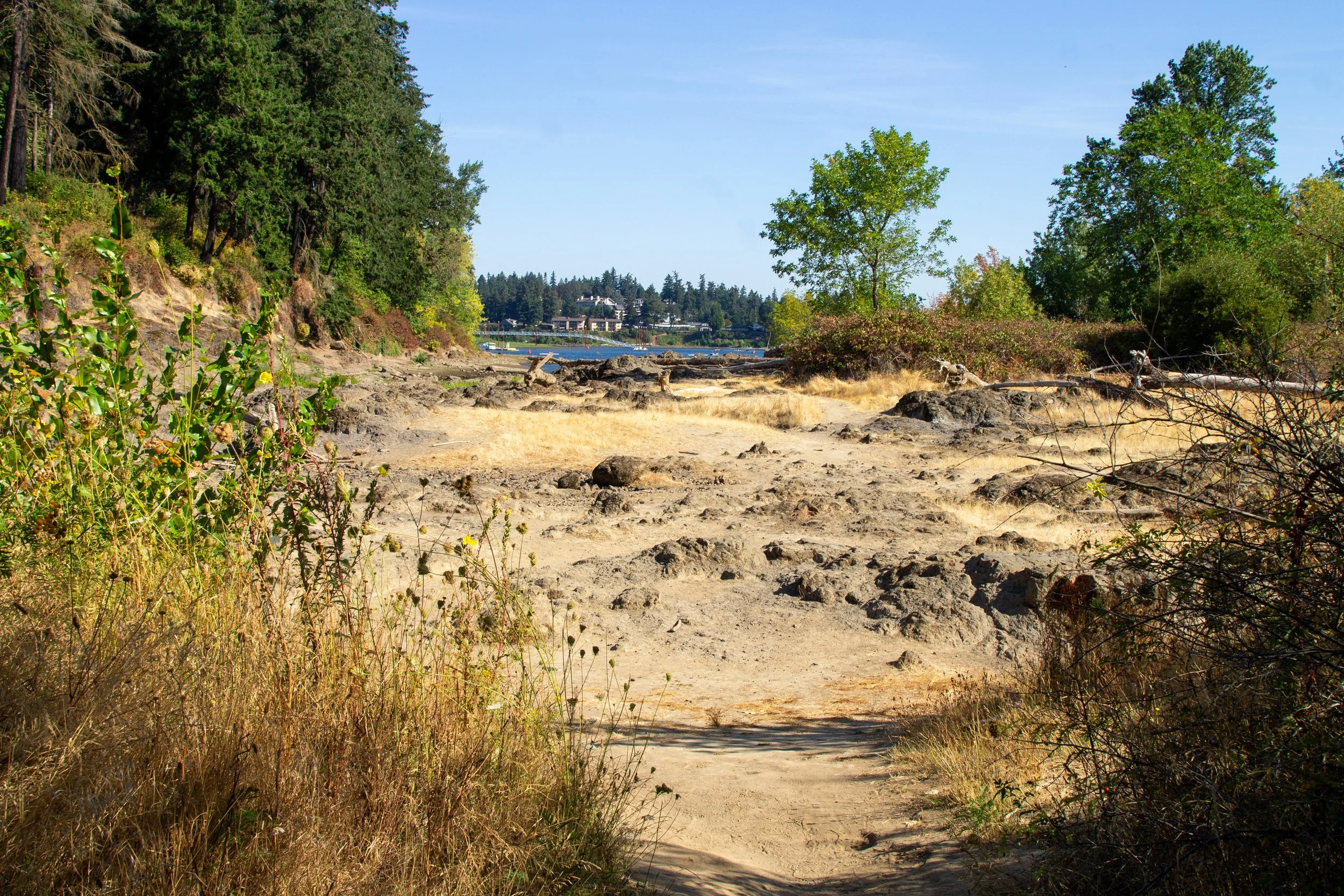 Elk Rock Island land bridge