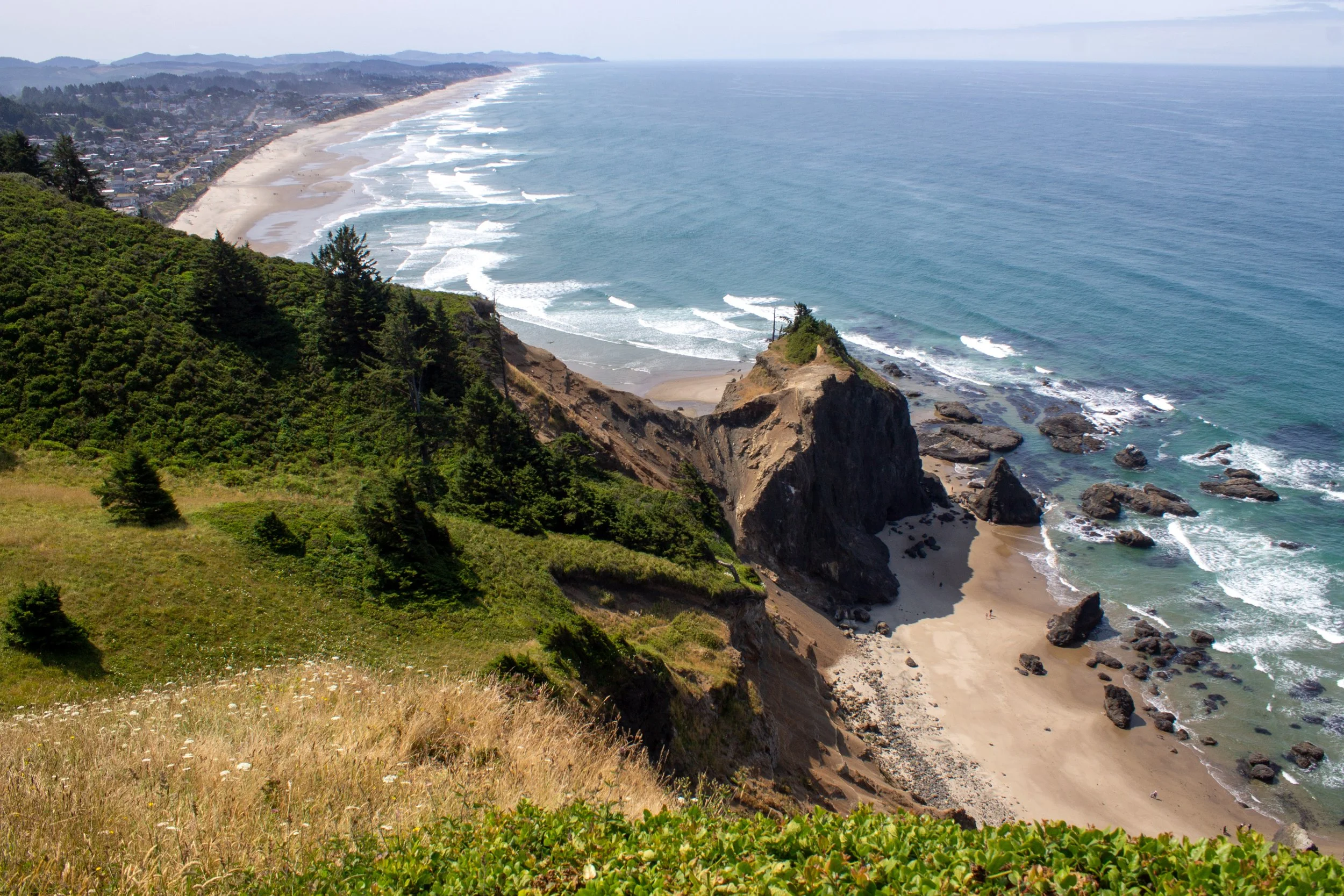 Dramatic view of Lincoln City coastline