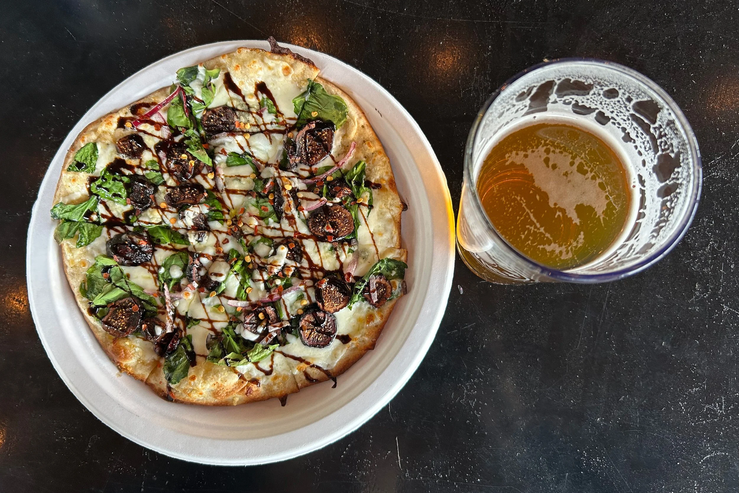 Pizza and beer