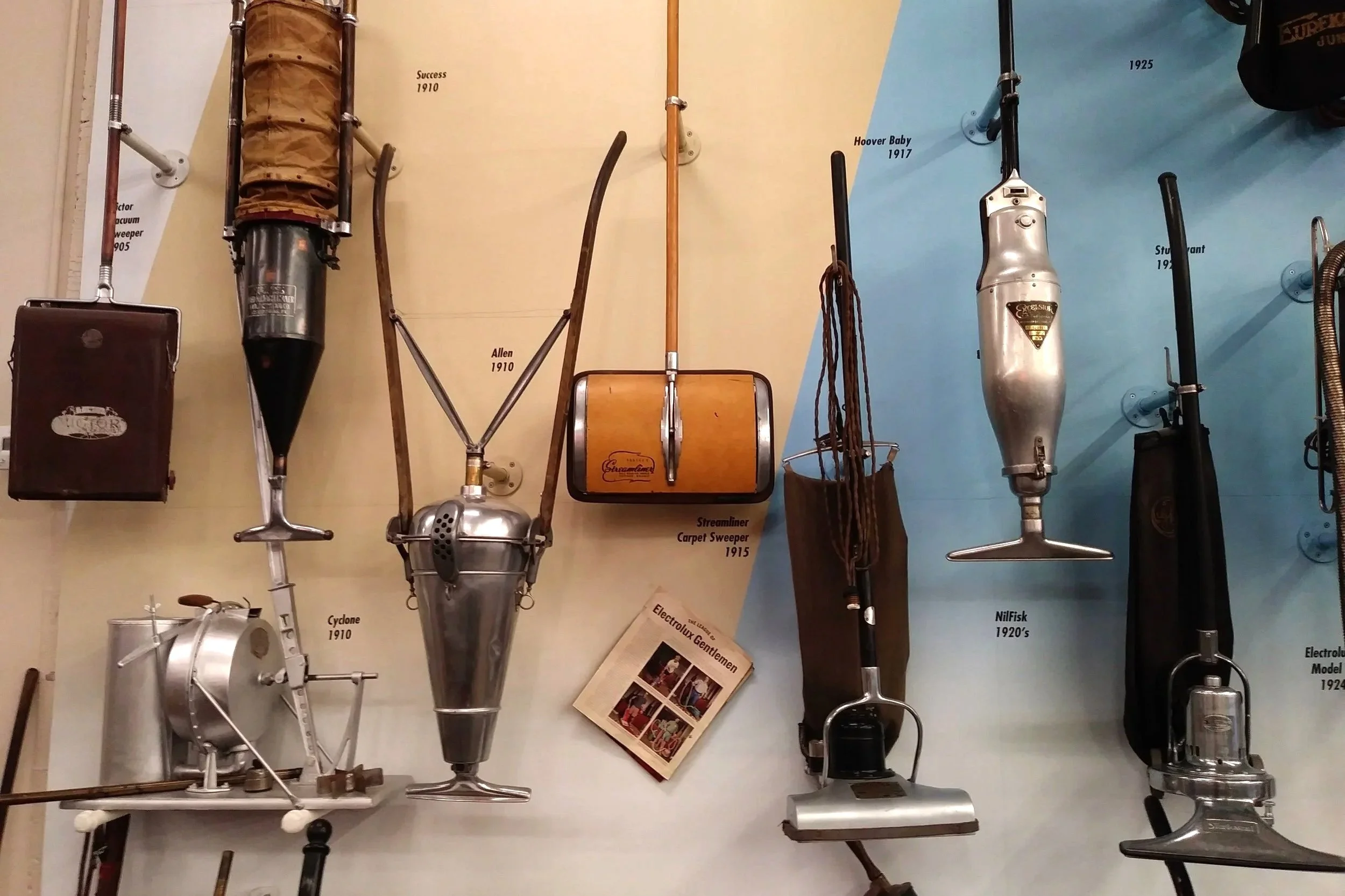 Wall of historical vacuums
