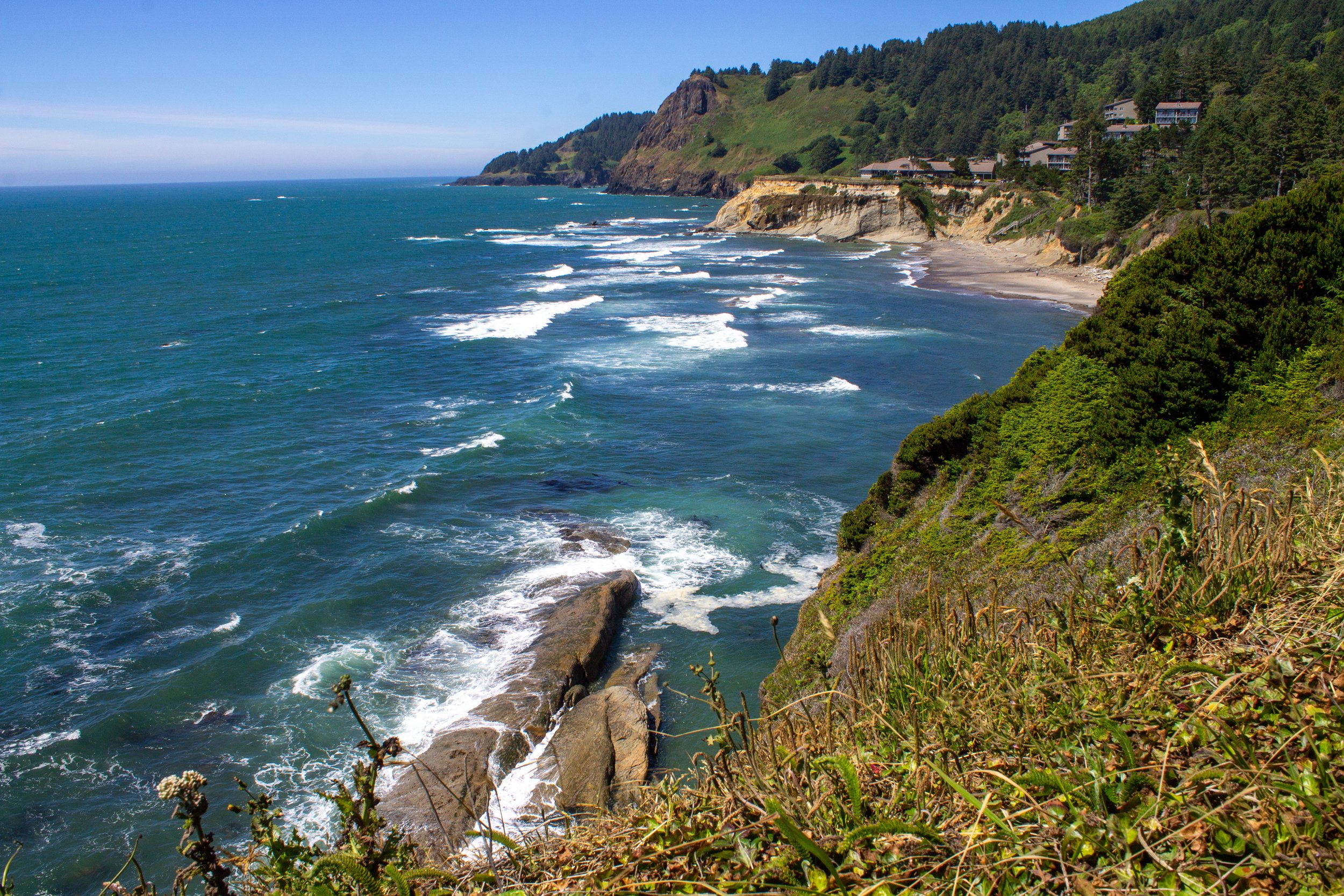 Viewpoint overlooking Otter Crest Beach