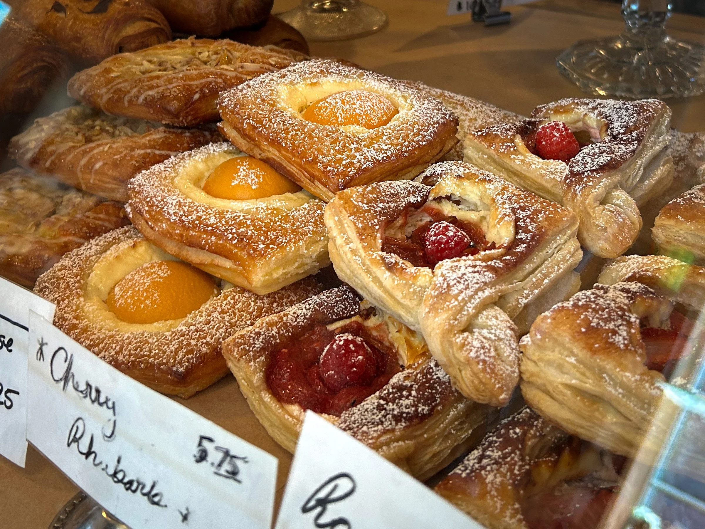 Danishes at Bread and Roses Bakery in Yachats
