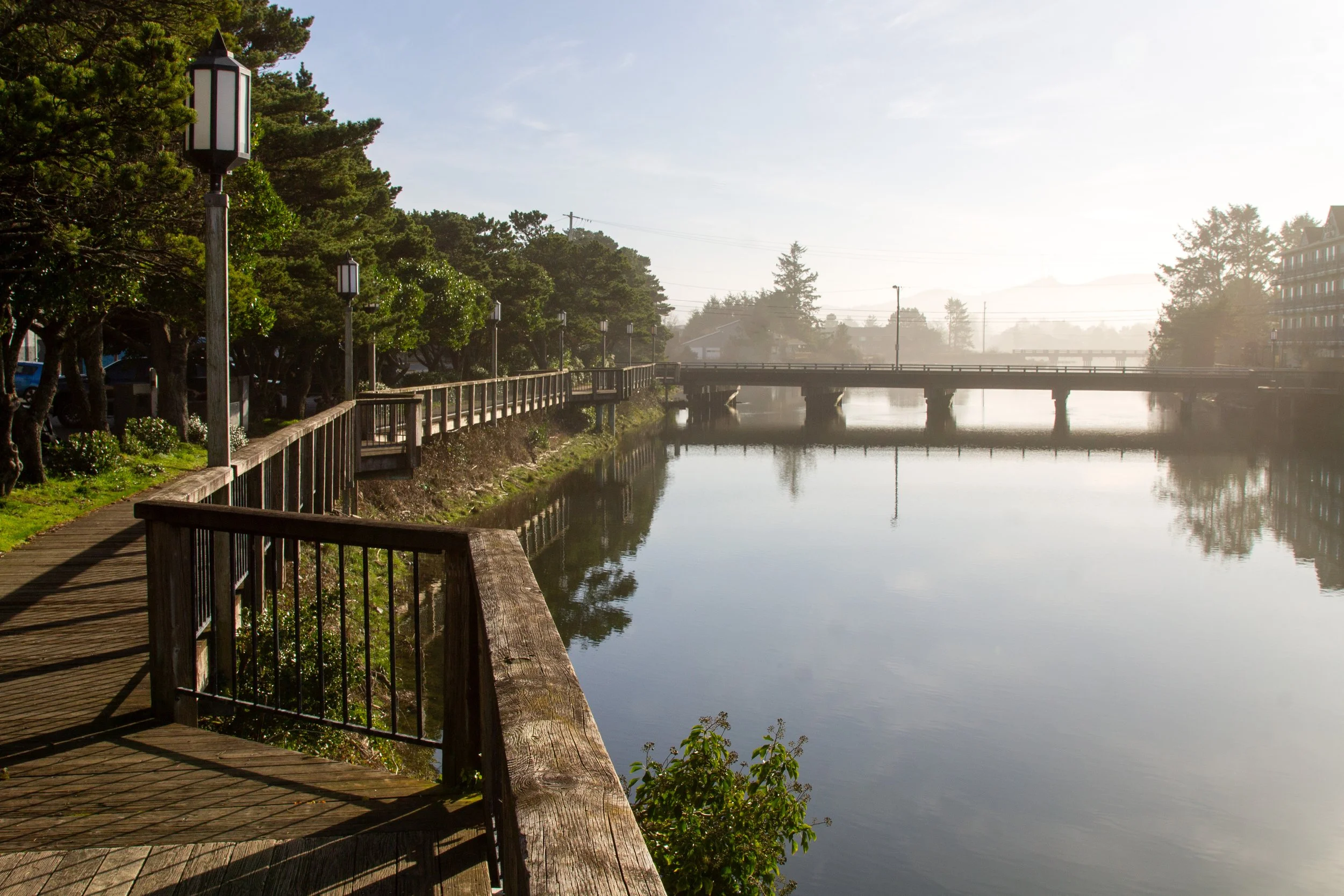 Walkway along Necanicum River