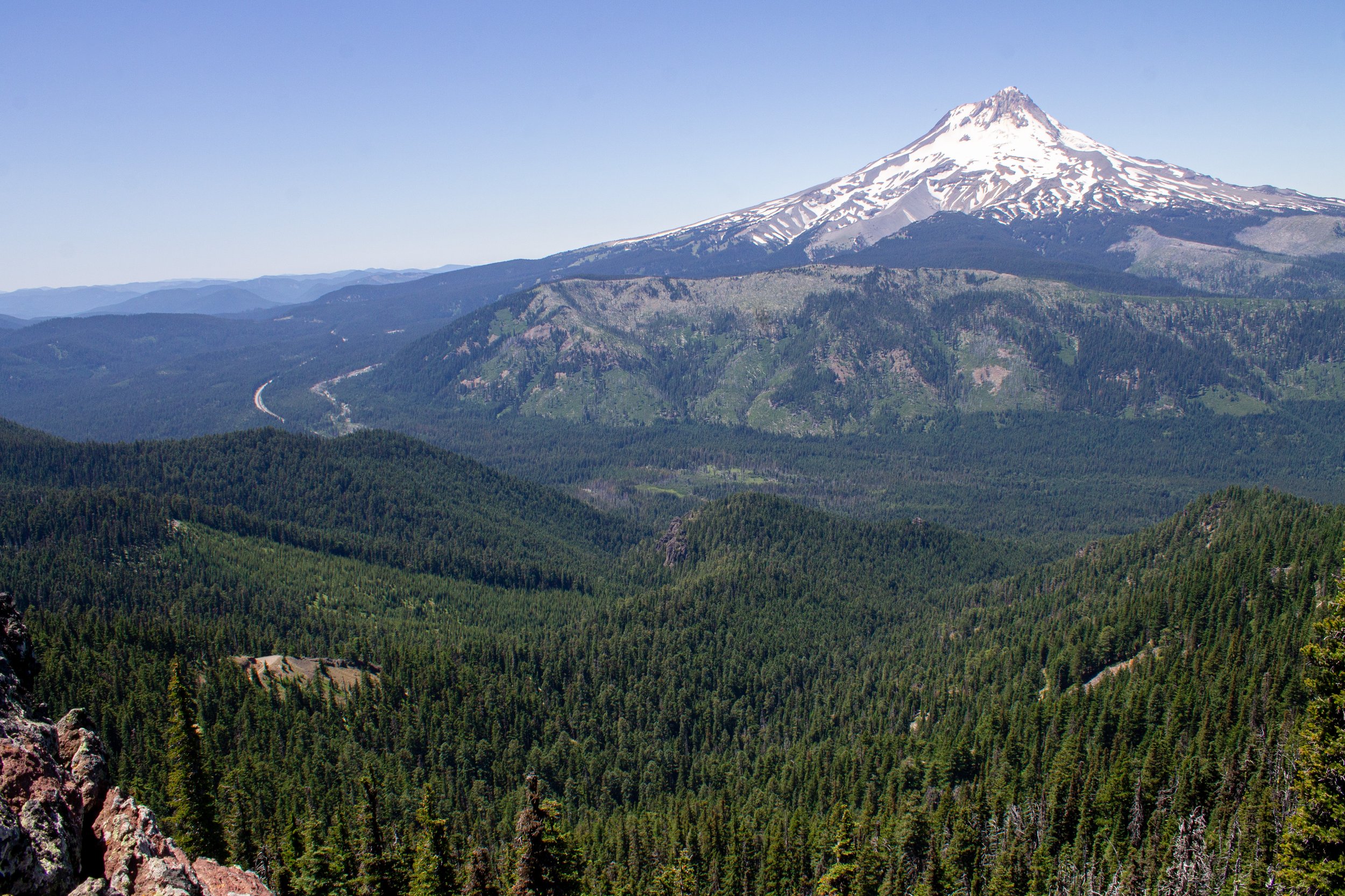 Mount Hood and foothills