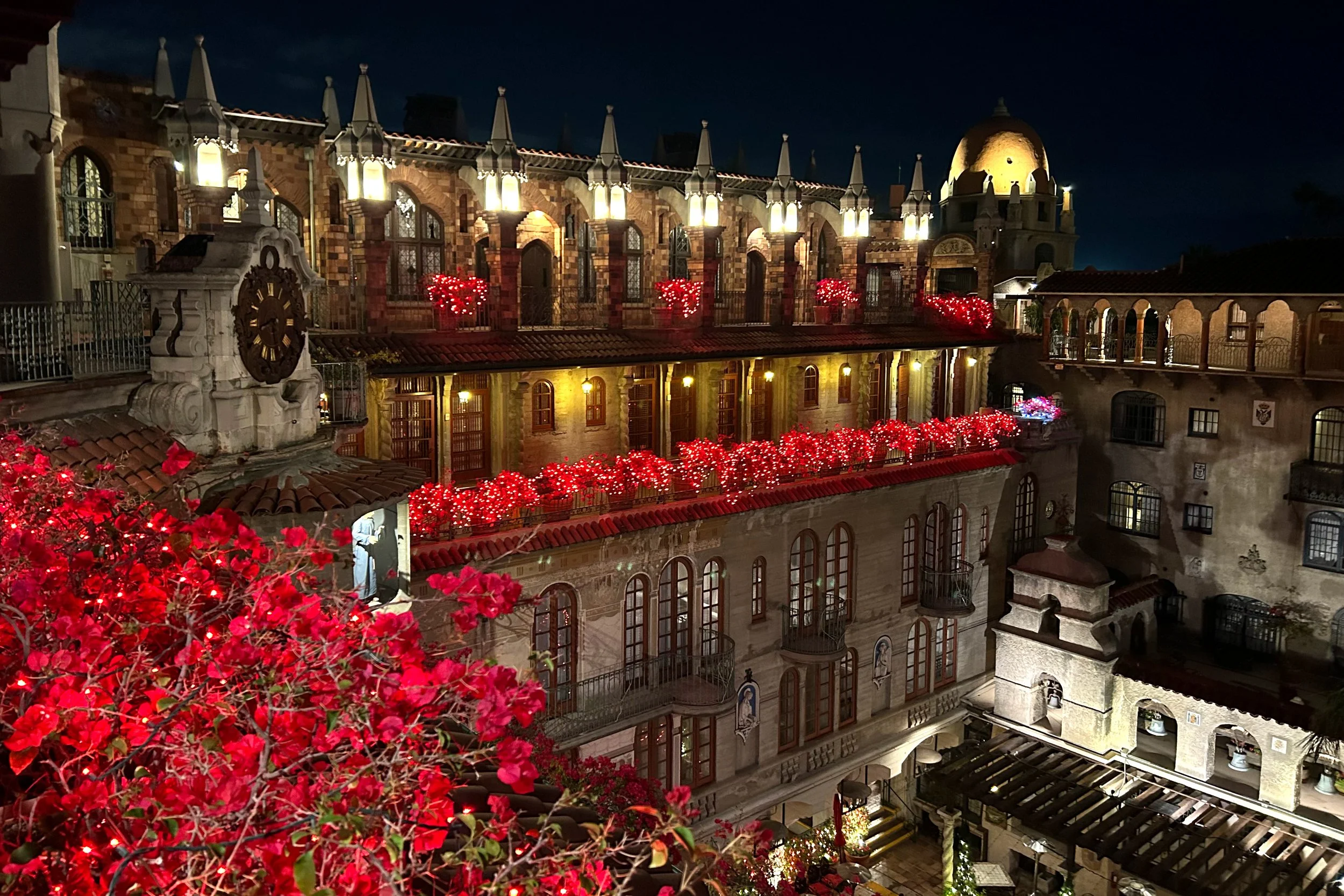 Over the top Spanish mission style hotel
