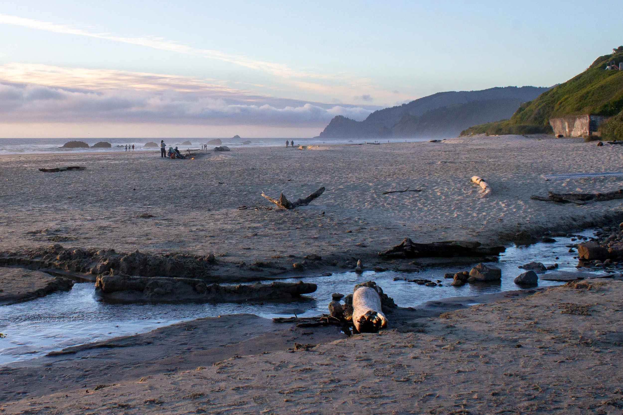 Sunset at Wecoma Beach